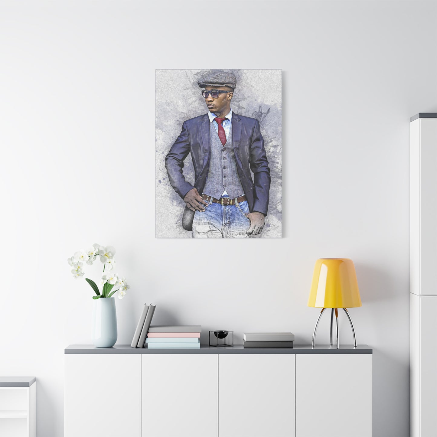 Man Model  Matte Canvas, Stretched, 1.25"