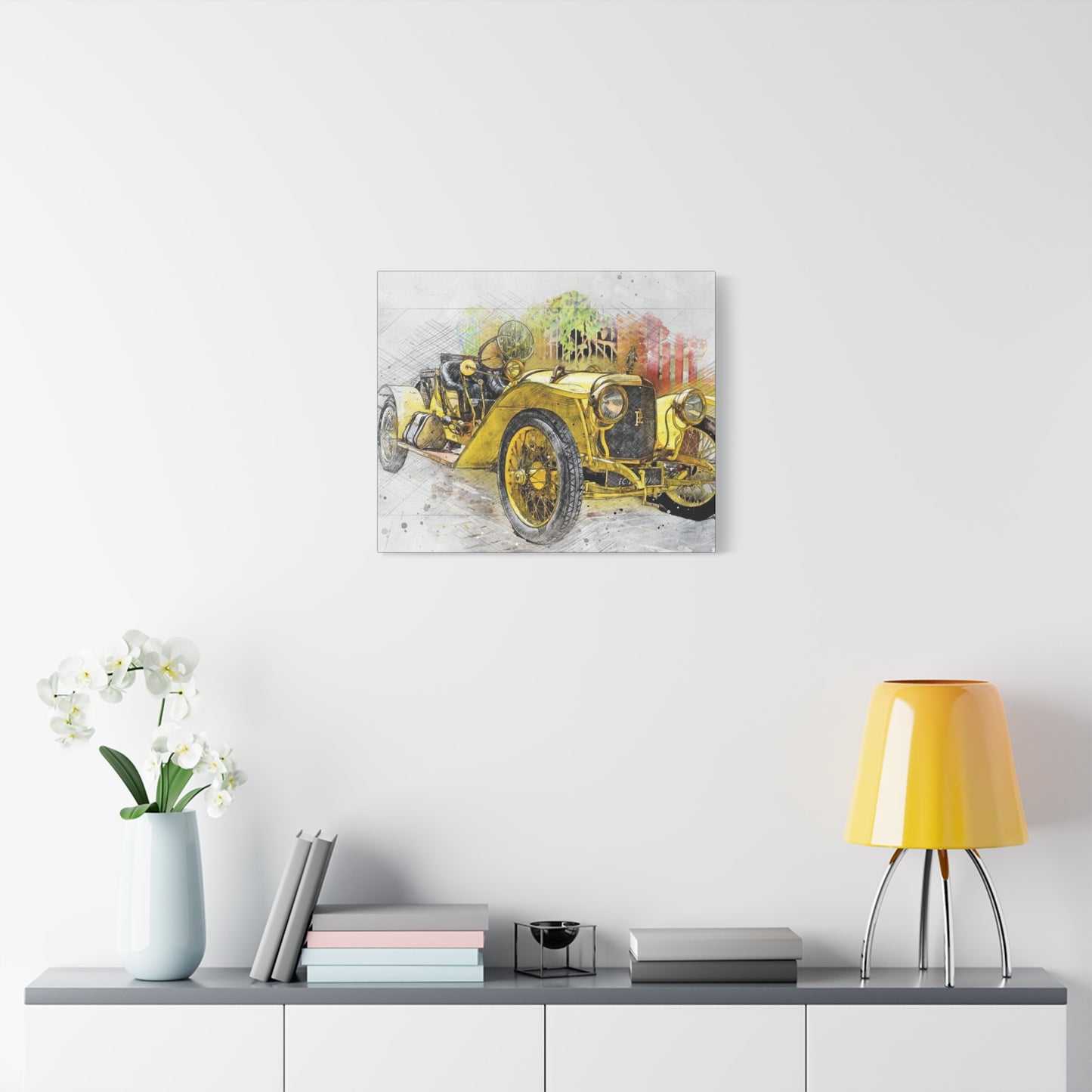 Car Matte Canvas, Stretched, 1.25"