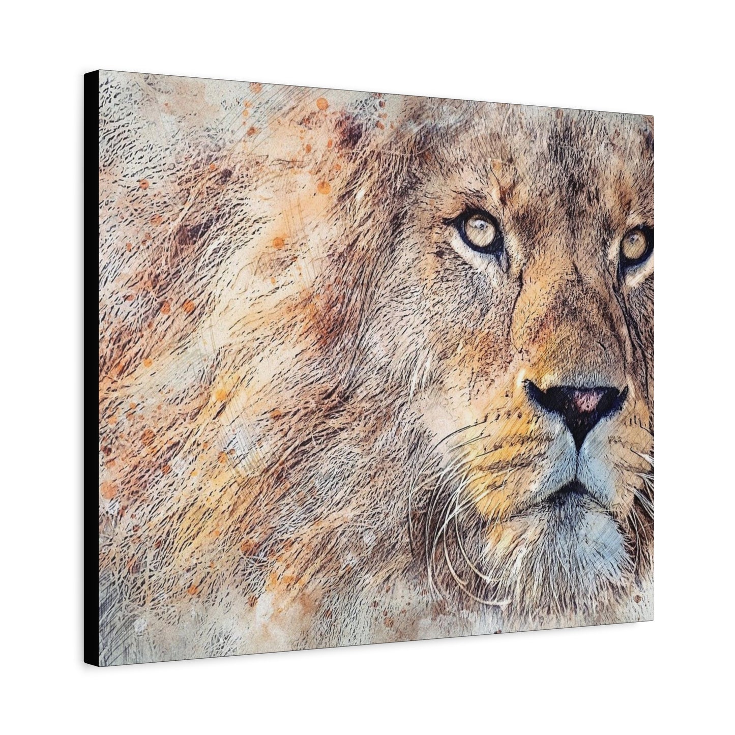 Lion Matte Canvas, Stretched, 1.25"
