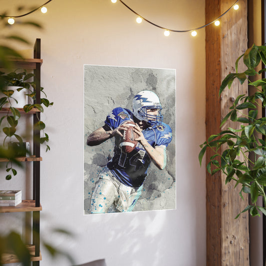 Quarterback Photo Art Paper Posters