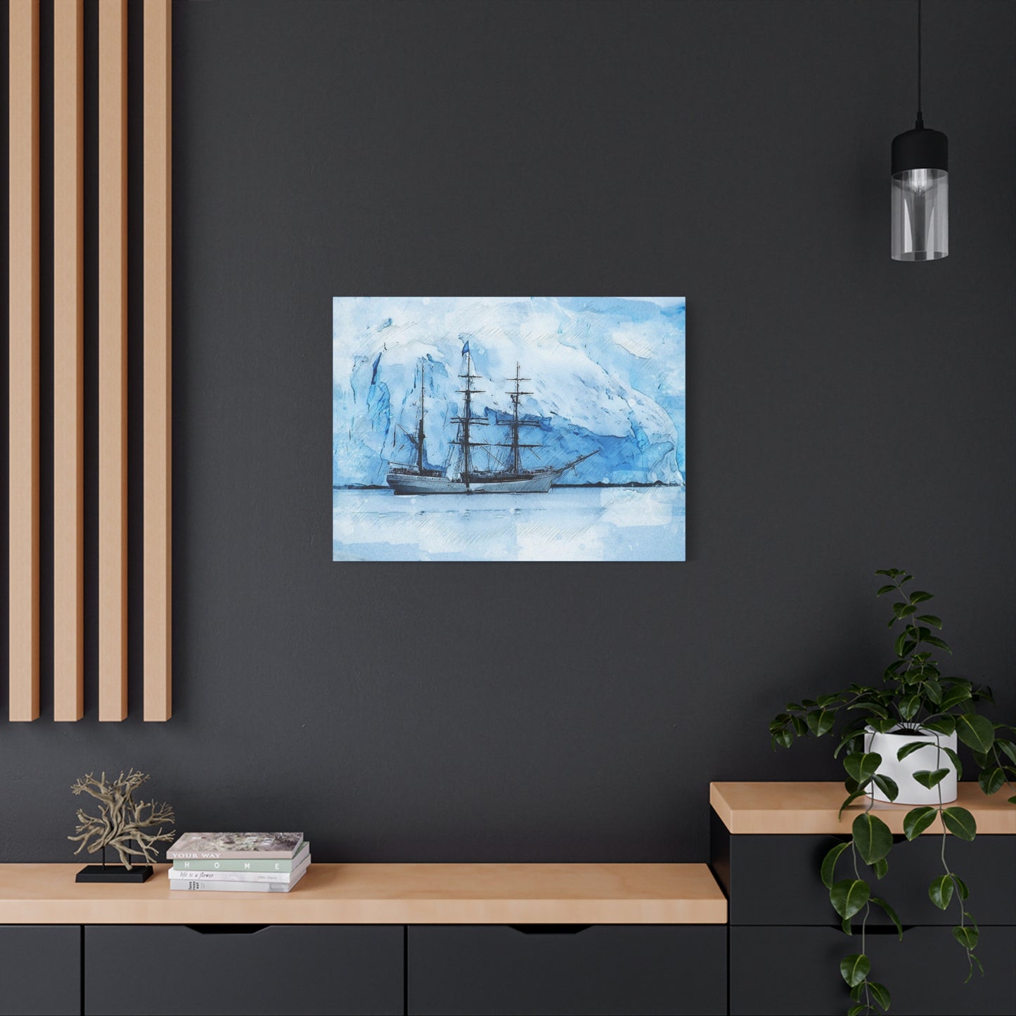 Ship Matte Canvas, Stretched, 1.25"