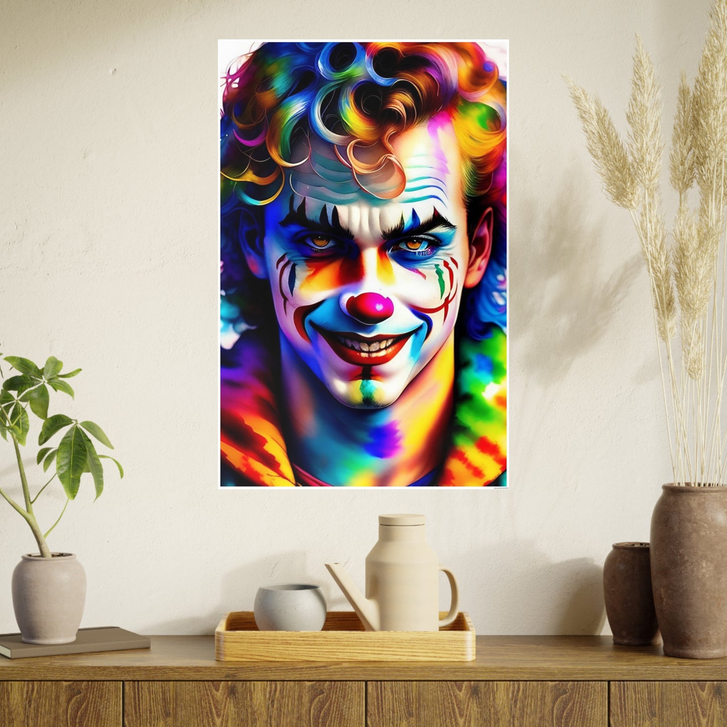 Clown AI Gen Photo Art Paper Posters