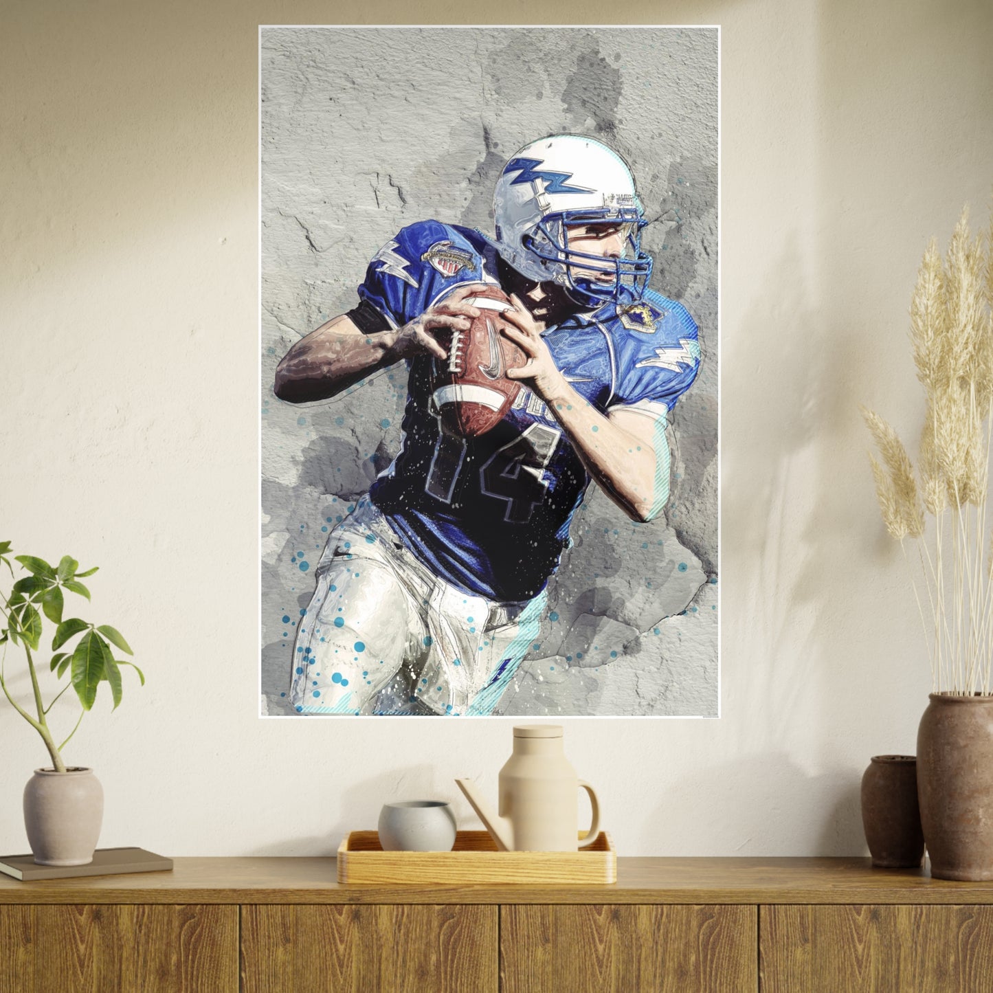 Quarterback Photo Art Paper Posters
