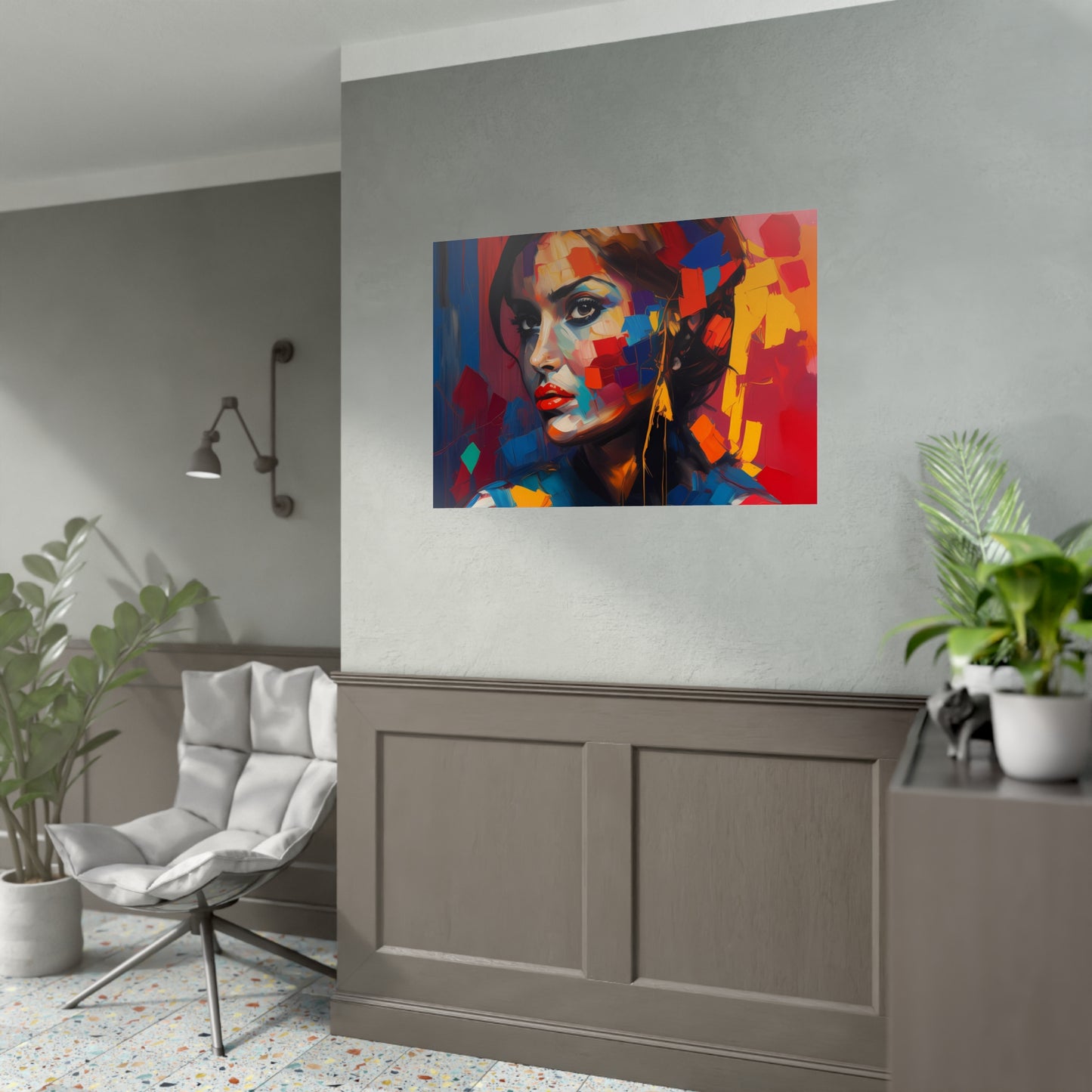 Woman AI Gen Rolled Posters