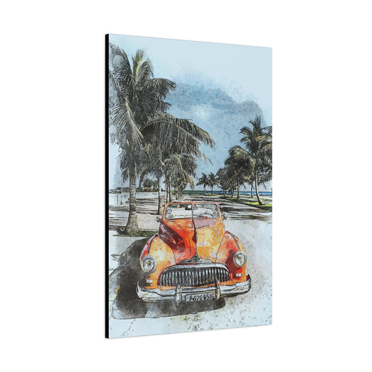 Car Matte Canvas, Stretched, 1.25"