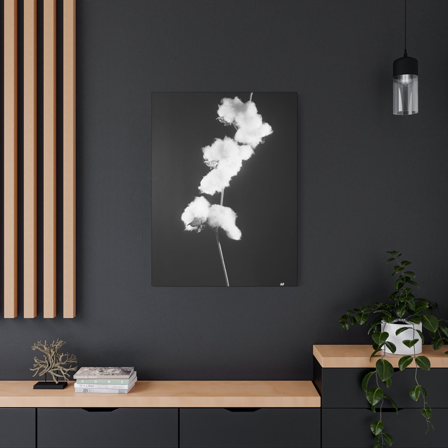 Cotton Matte Canvas, Stretched, 1.25"