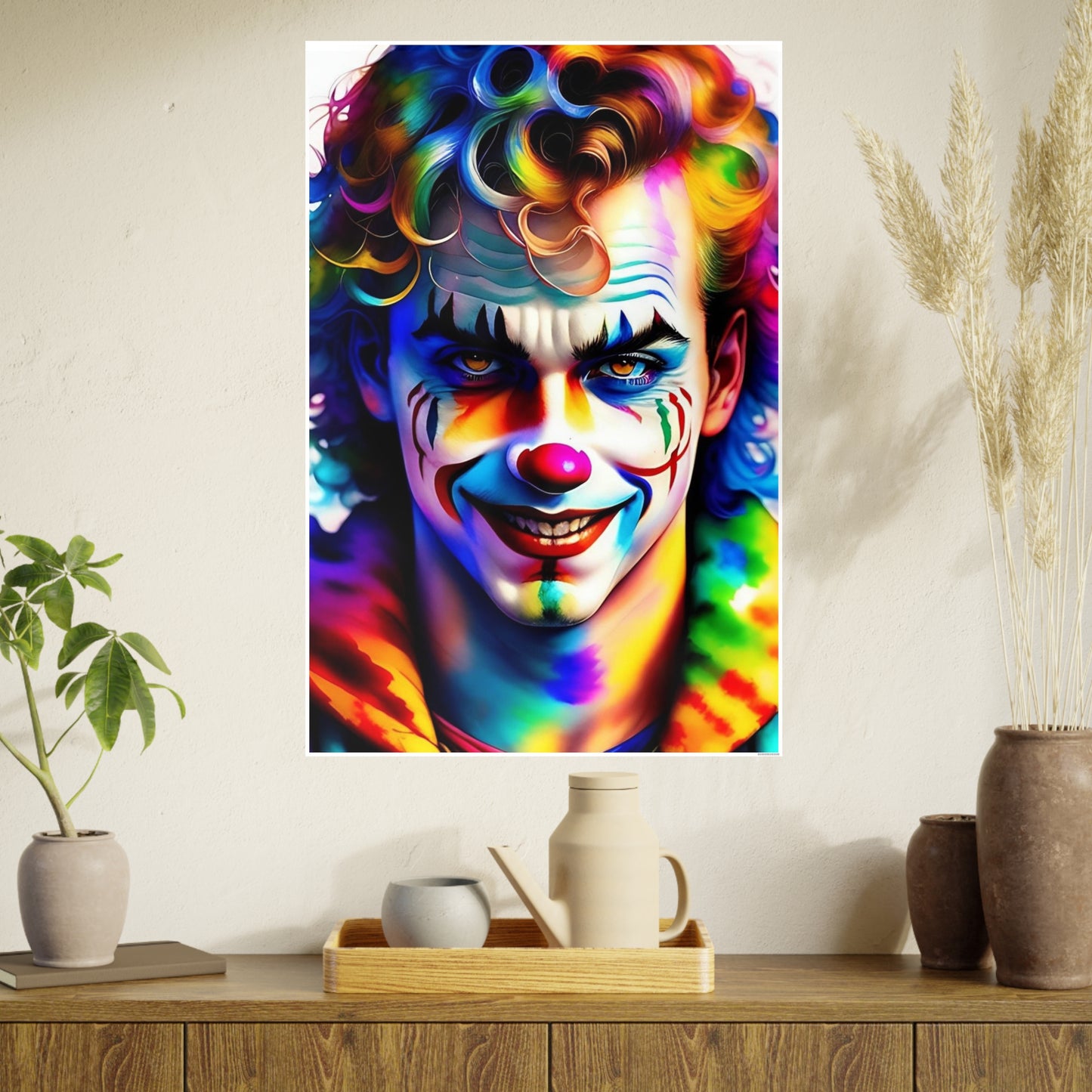 Clown AI Gen Photo Art Paper Posters