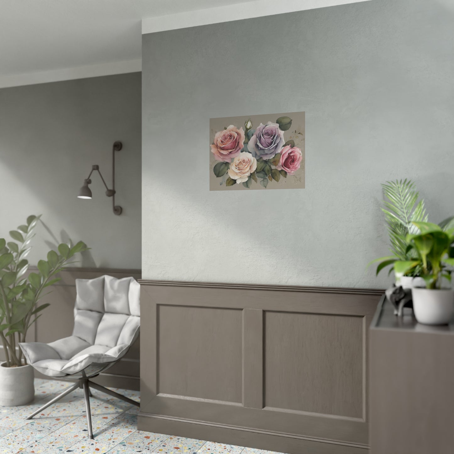 Roses AI Gen Rolled Posters