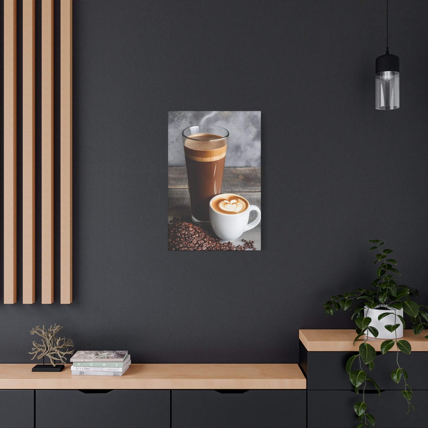 Coffee AI Gen Matte Canvas, Stretched, 1.25"