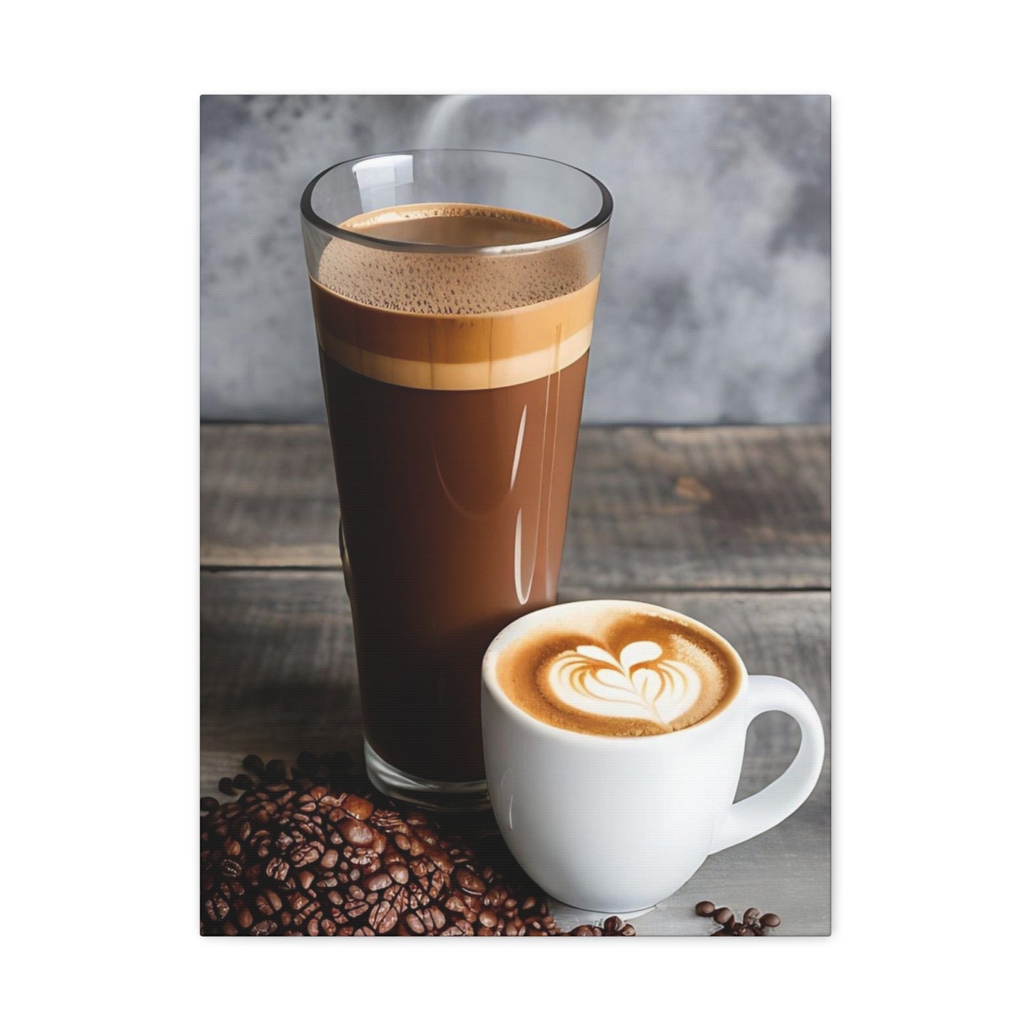 Coffee AI Gen Matte Canvas, Stretched, 1.25"