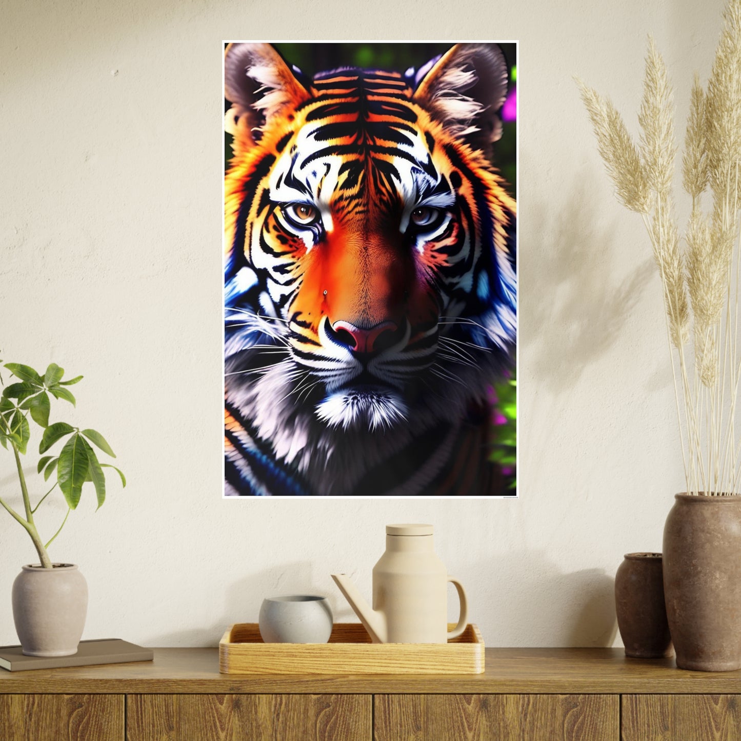 Tiger AI Gen Photo Art Paper Posters