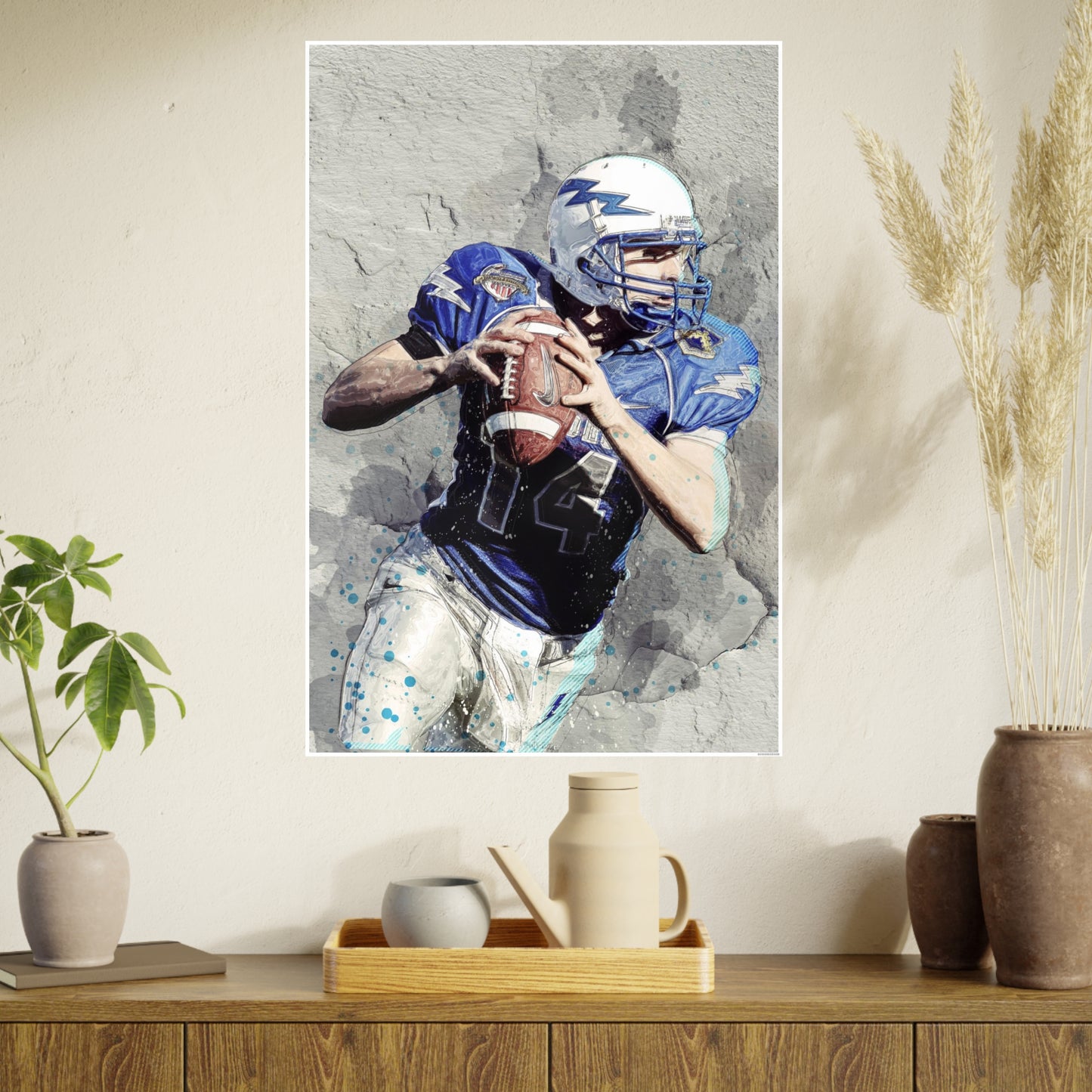 Quarterback Photo Art Paper Posters