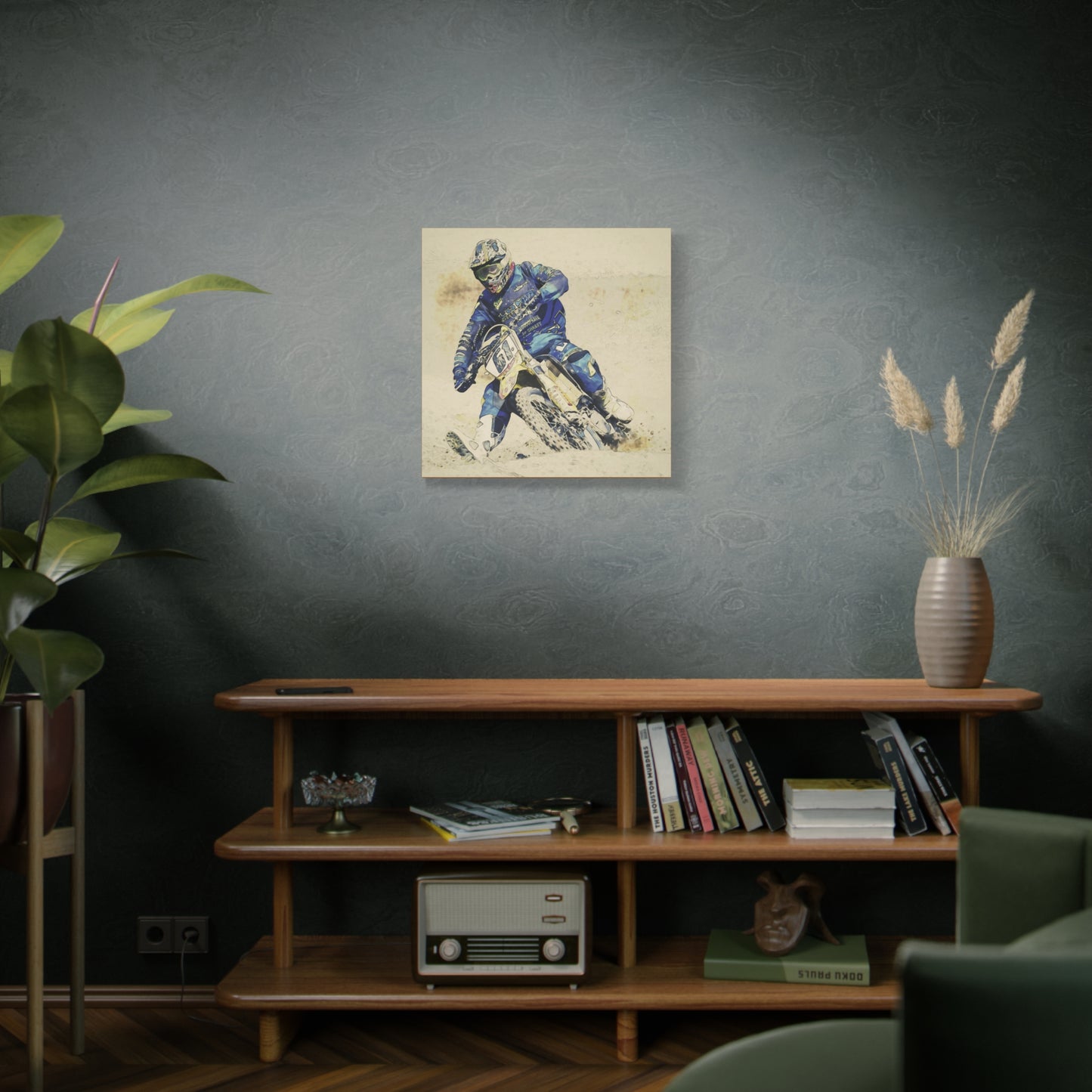 Motocross Matte Canvas, Stretched, 1.25"