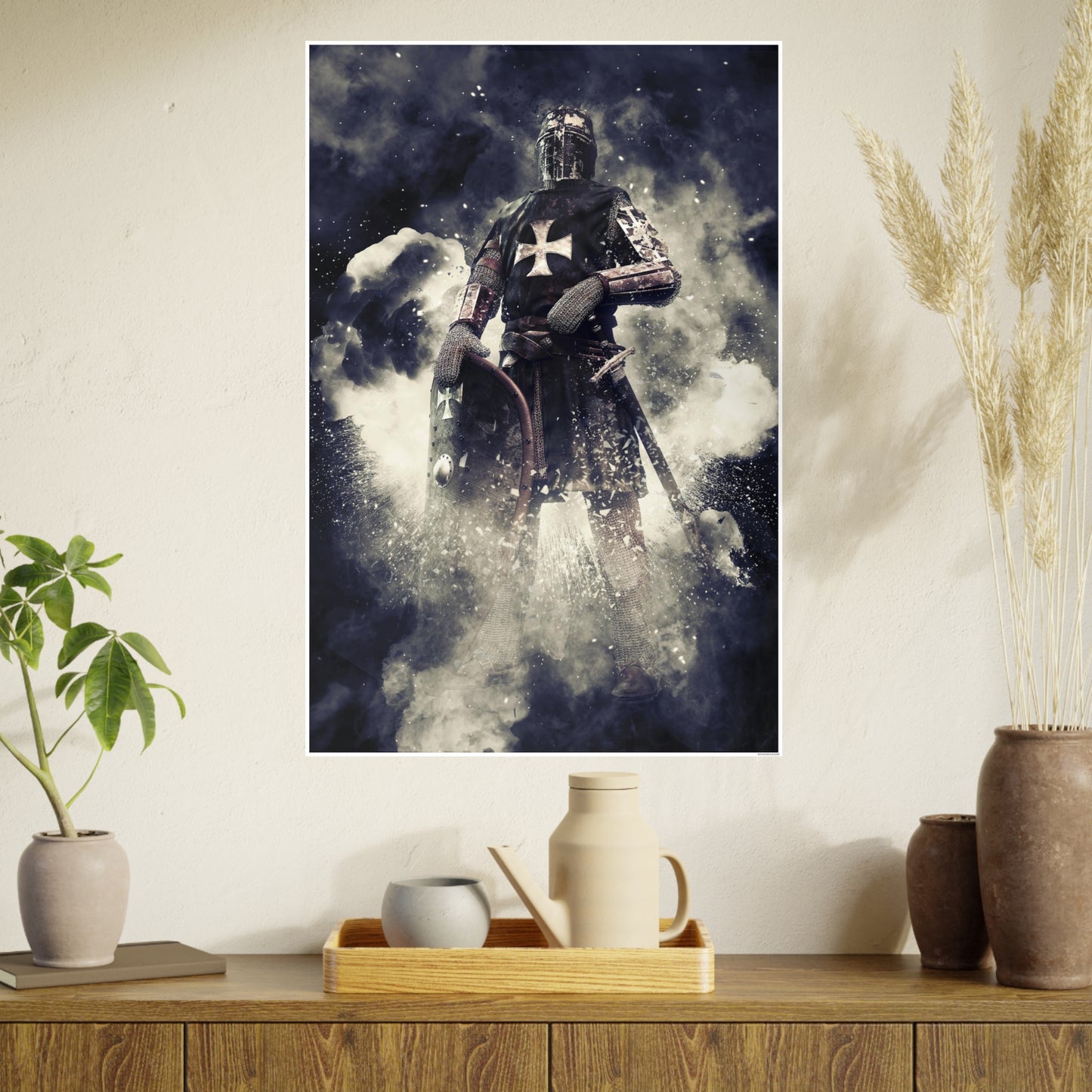 Knight Crusader Photo Art Paper Posters