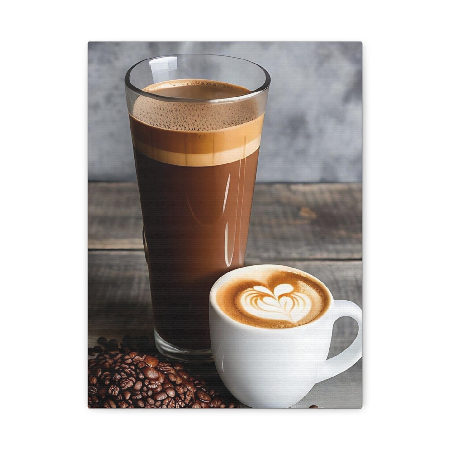 Coffee AI Gen Matte Canvas, Stretched, 1.25"
