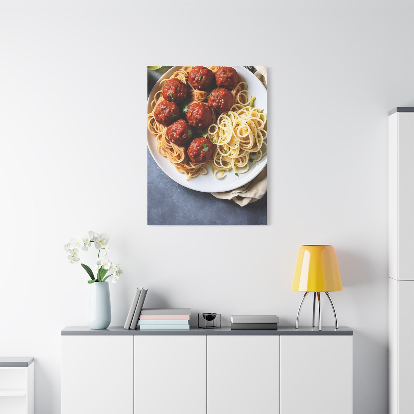 Spaghetti AI Gen Matte Canvas, Stretched, 1.25"