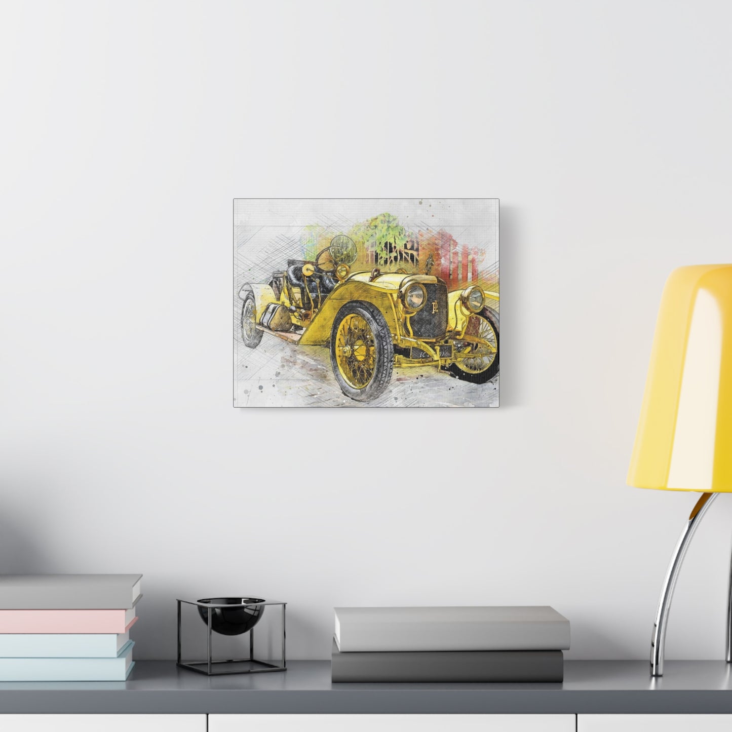 Car Matte Canvas, Stretched, 1.25"