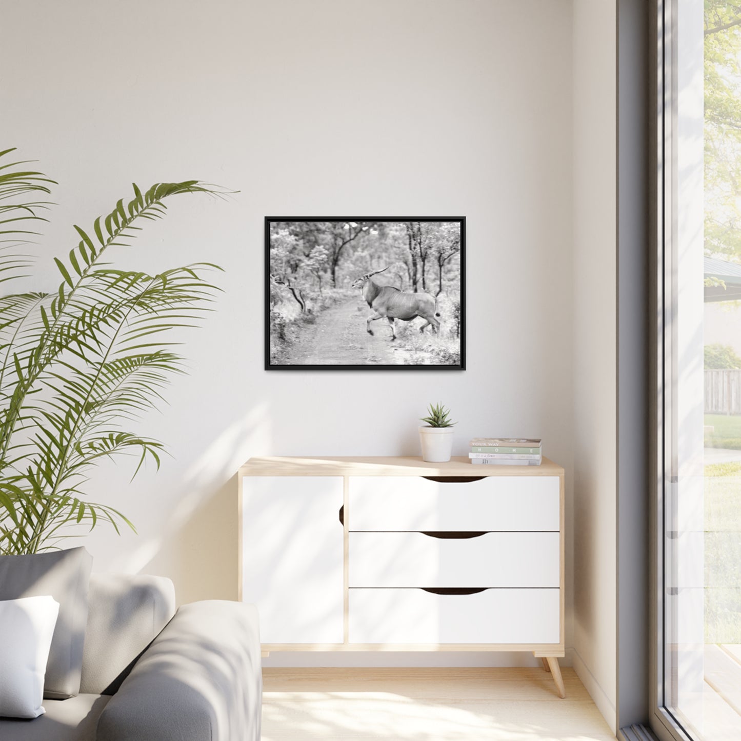 Elk Matte Canvas, Black Frame
