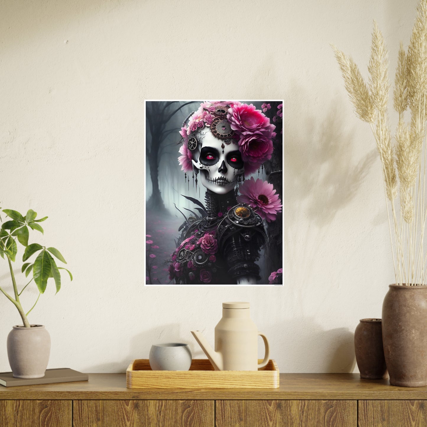 Skull AI Gen Photo Art Paper Posters