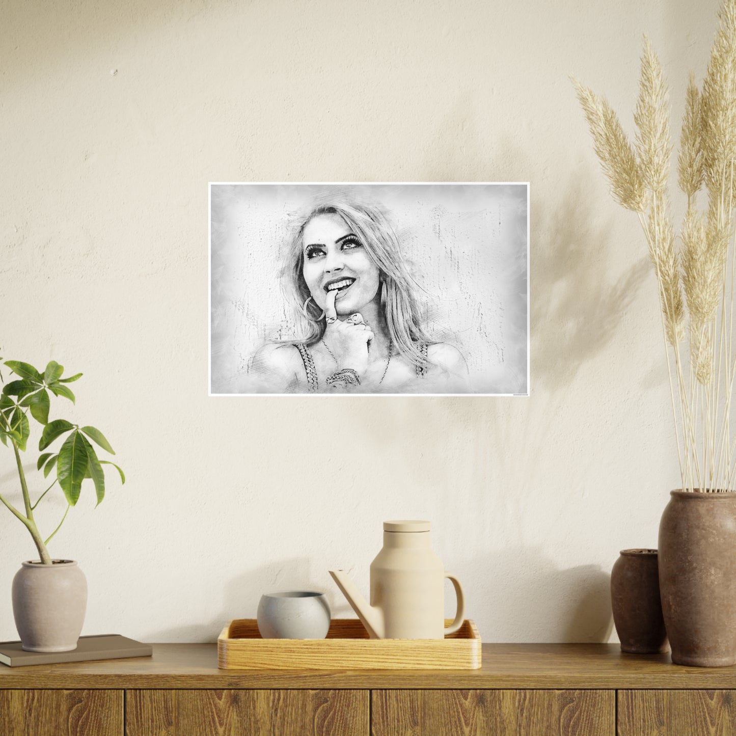 Woman Photo Art Paper Posters