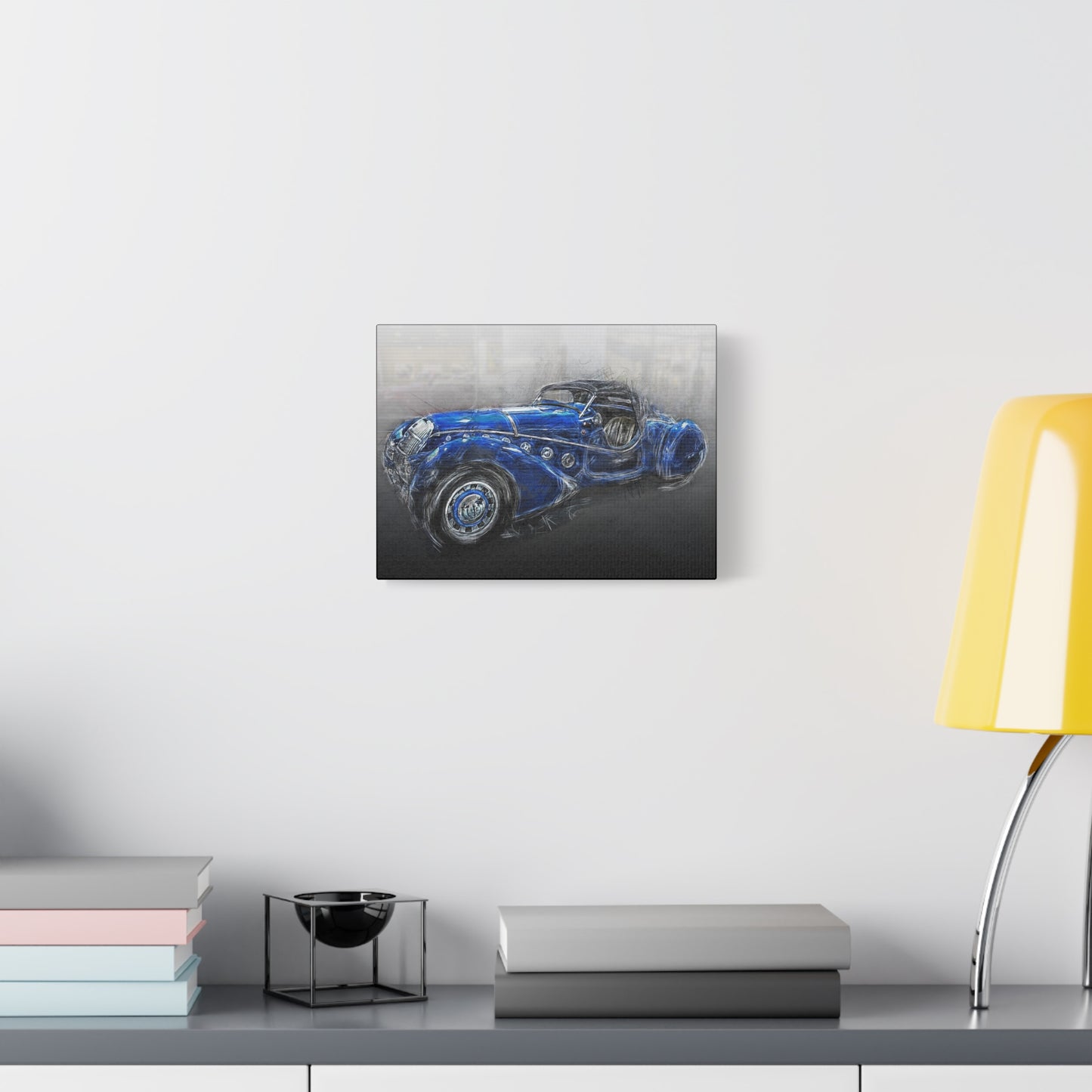 Car Matte Canvas, Stretched, 1.25"