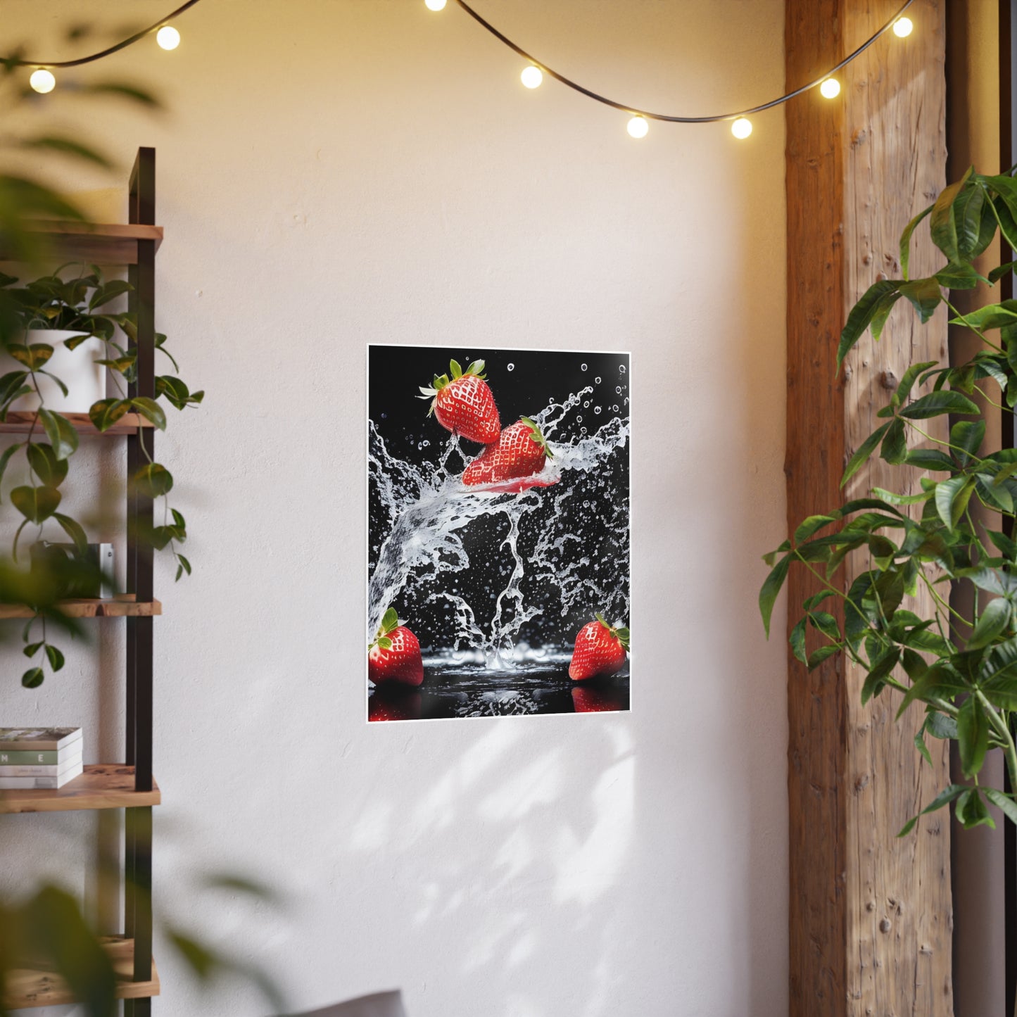 Strawberry AI Gen Photo Art Paper Posters