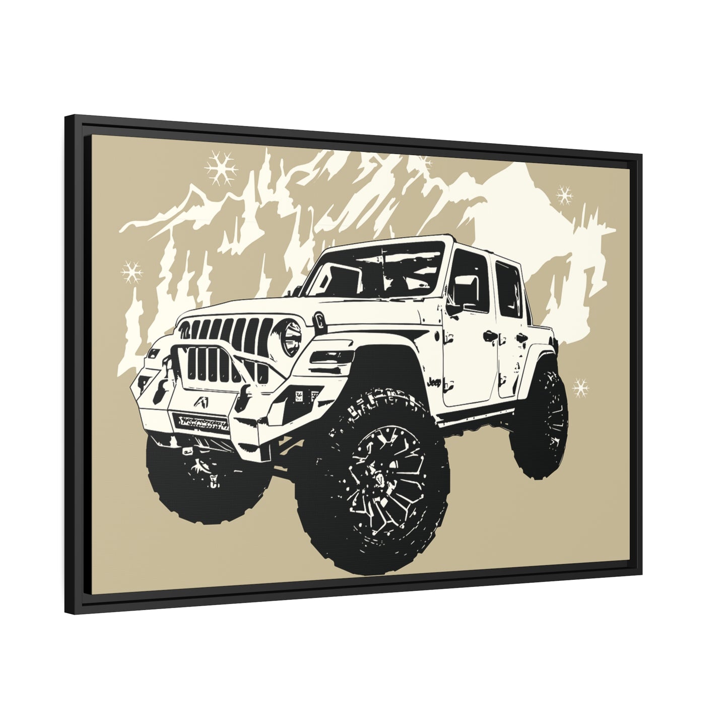 Jeep Matte Canvas, Black Frame