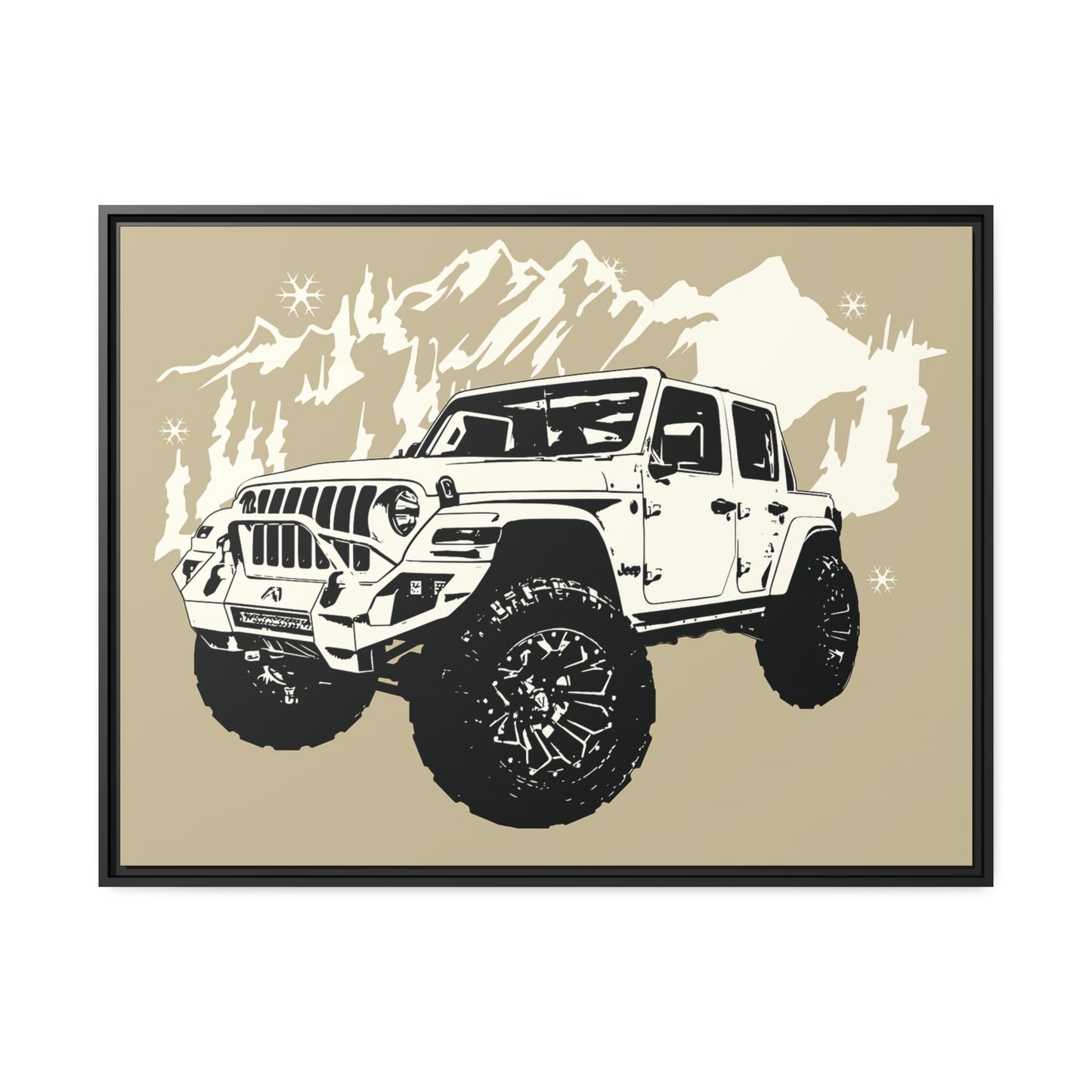 Jeep Matte Canvas, Black Frame
