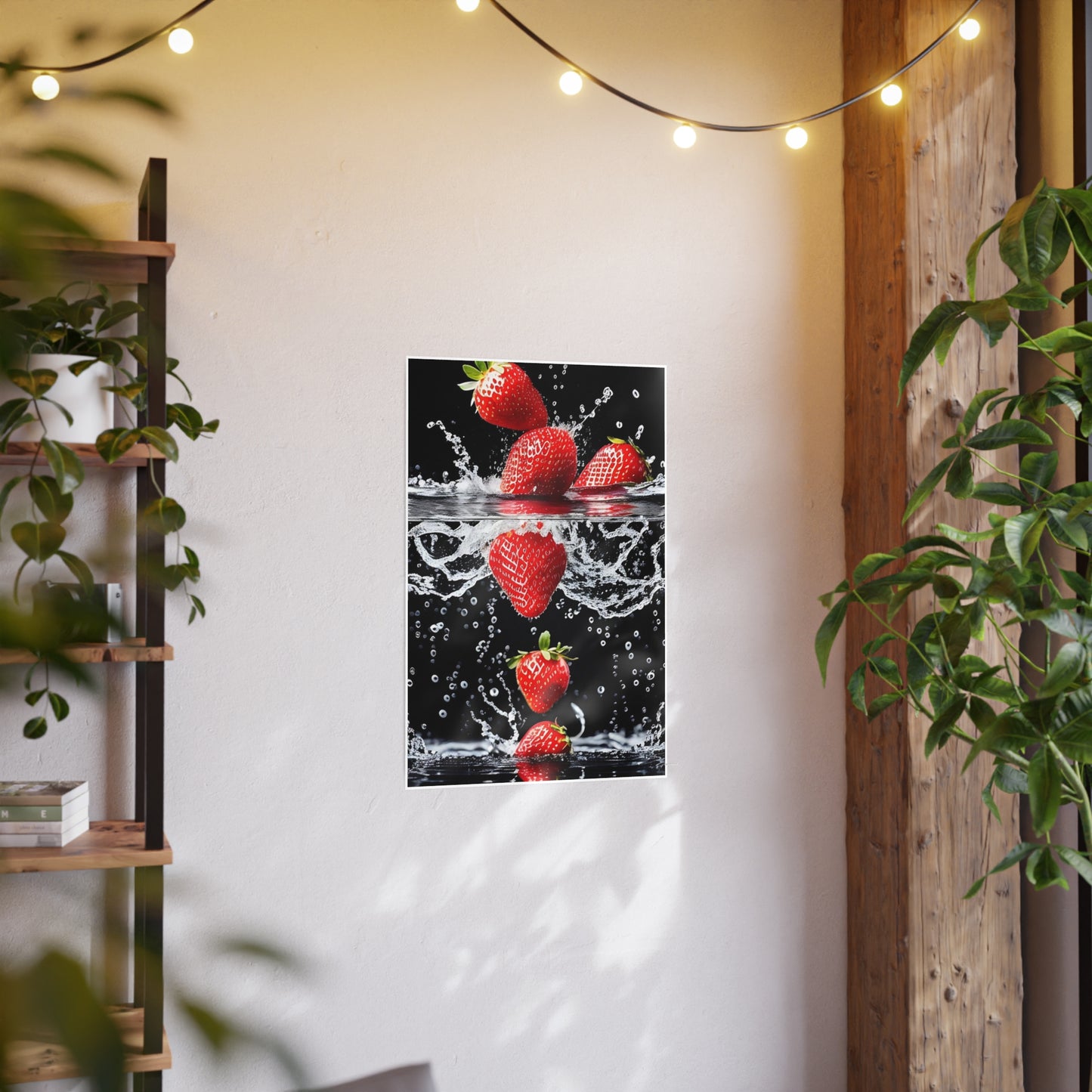 Strawberries AI Gen Photo Art Paper Posters
