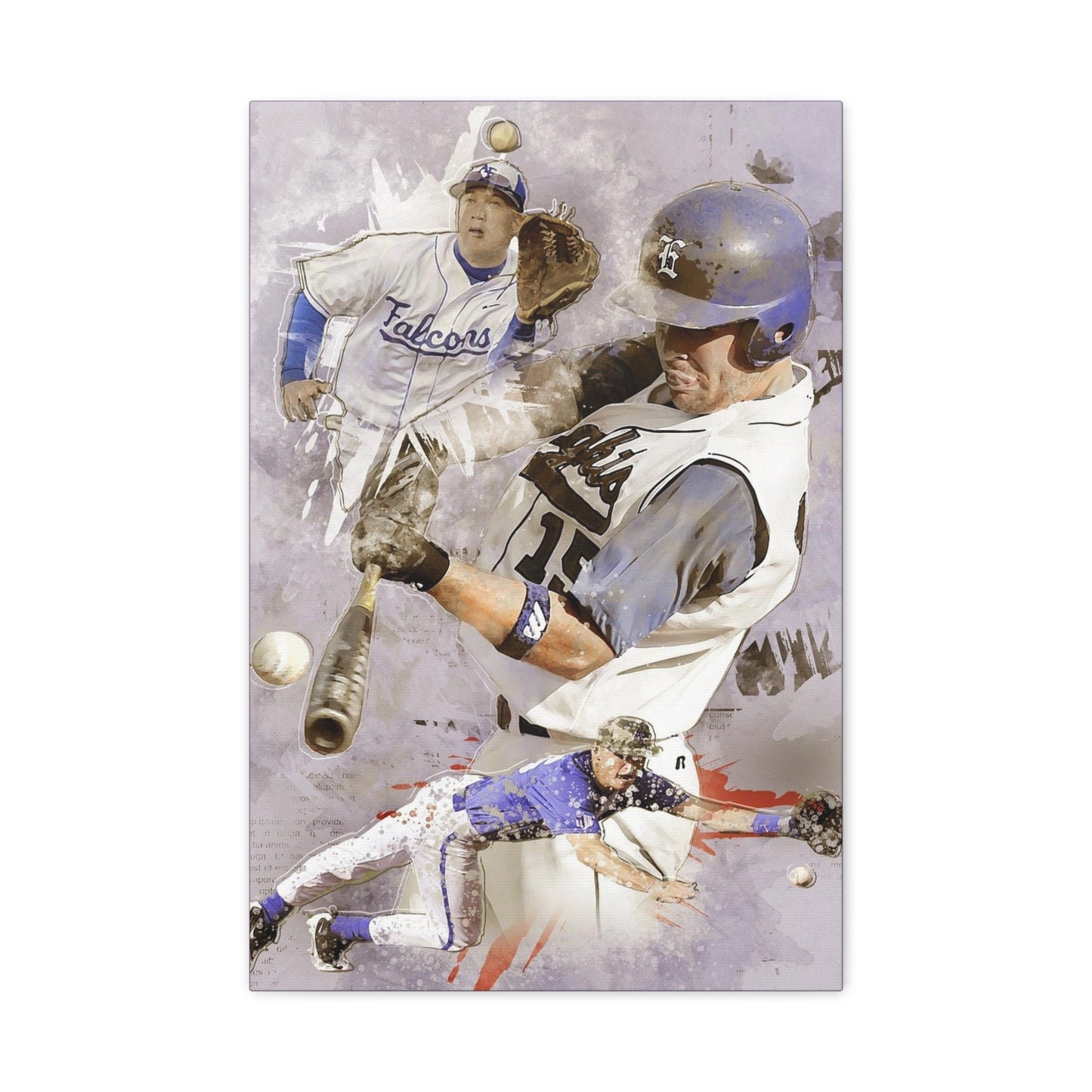 Baseball Matte Canvas, Stretched, 1.25"