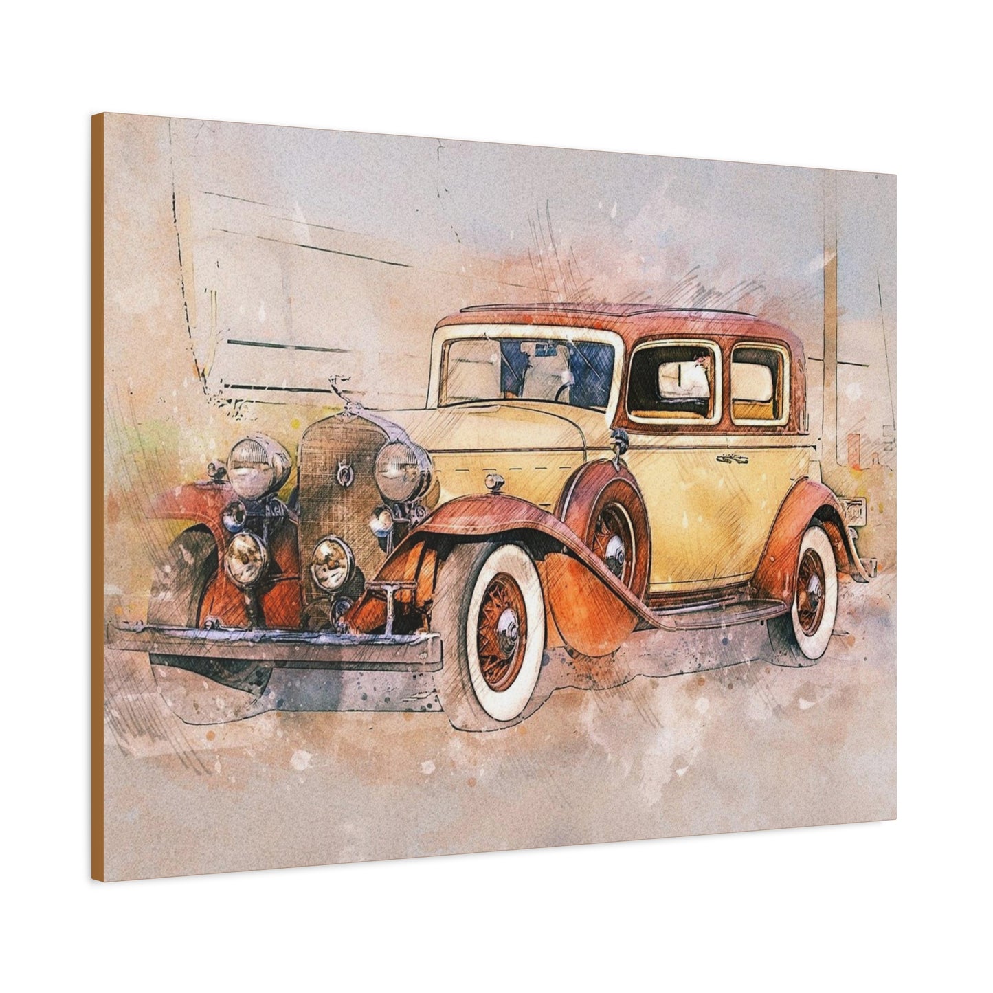 Cadillac Matte Canvas, Stretched, 1.25"