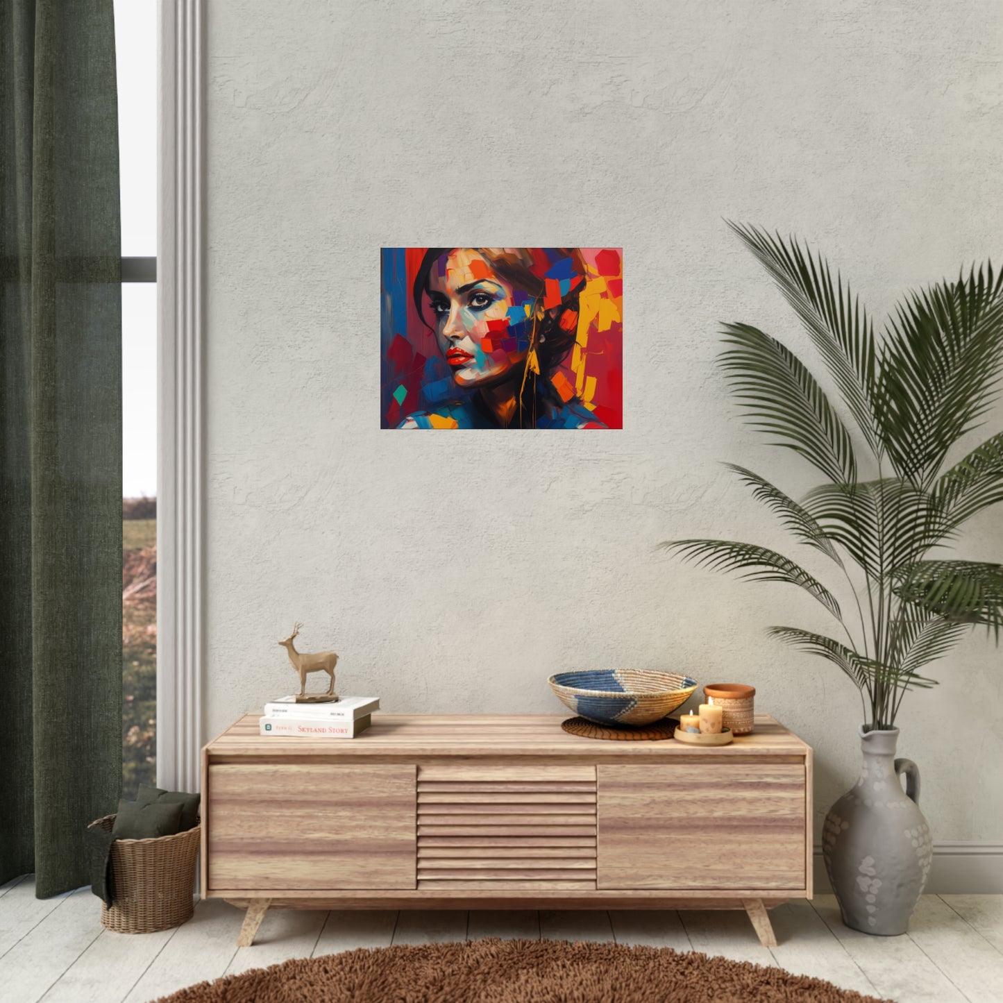 Woman AI Gen Rolled Posters