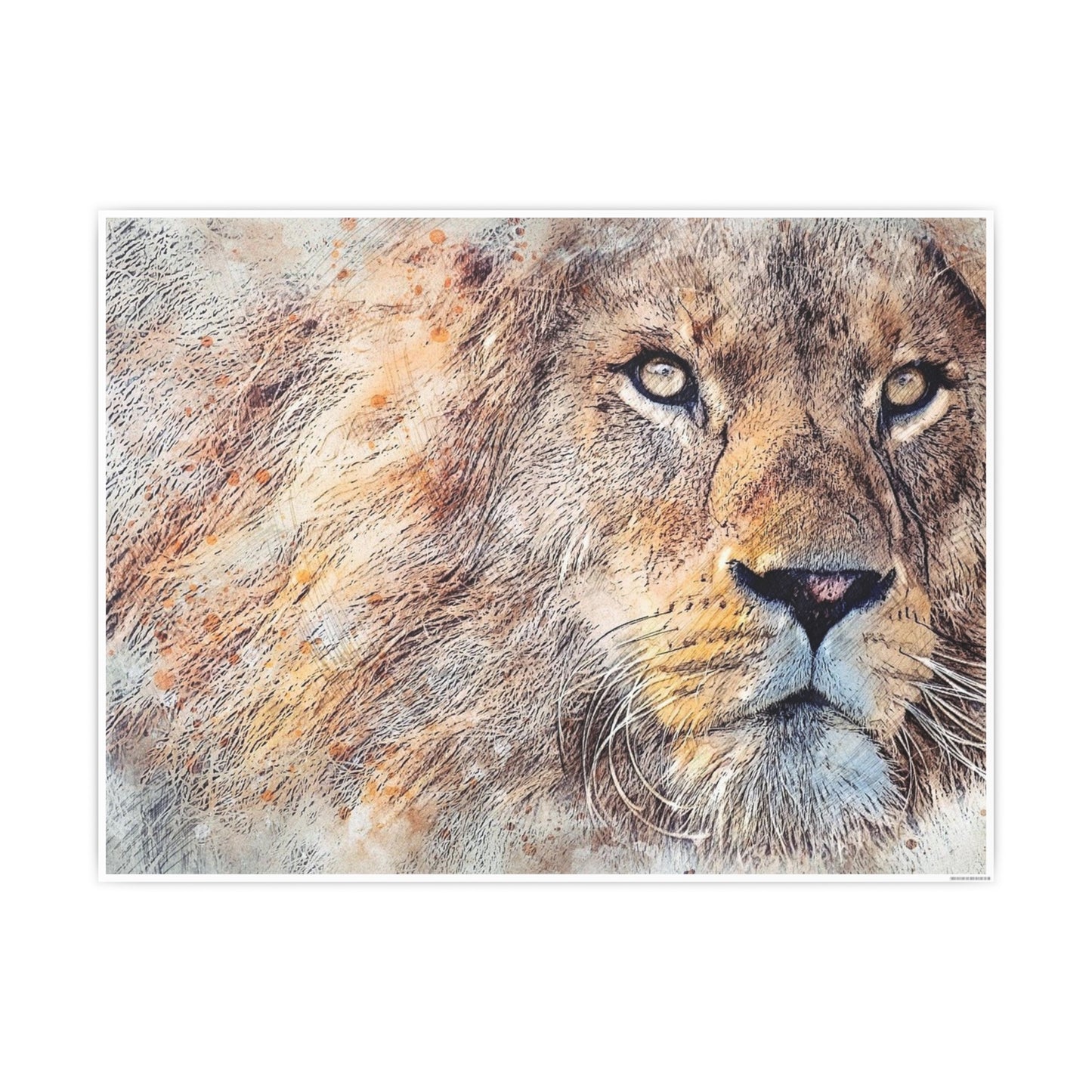 Lion Photo Art Paper Posters