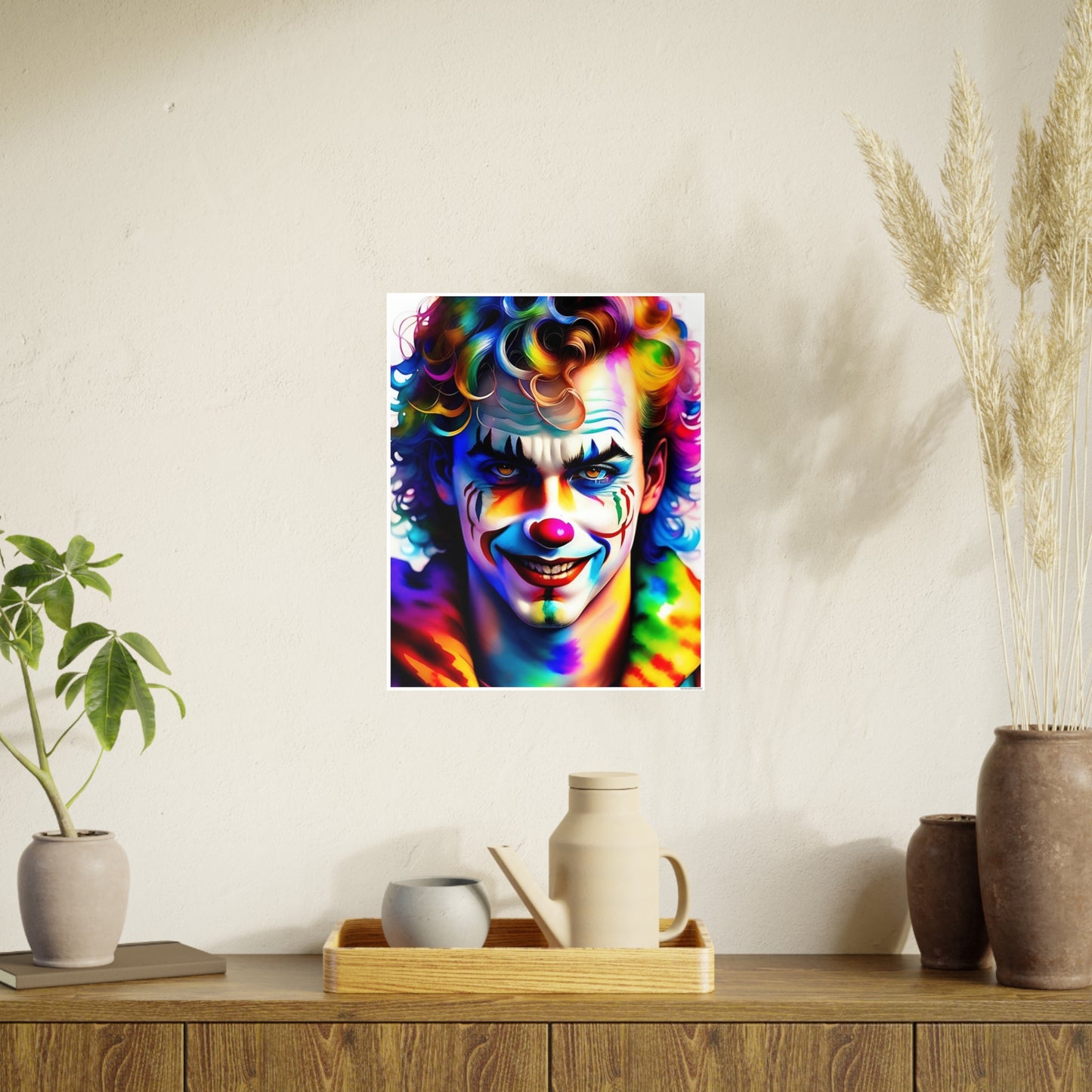 Clown AI Gen Photo Art Paper Posters