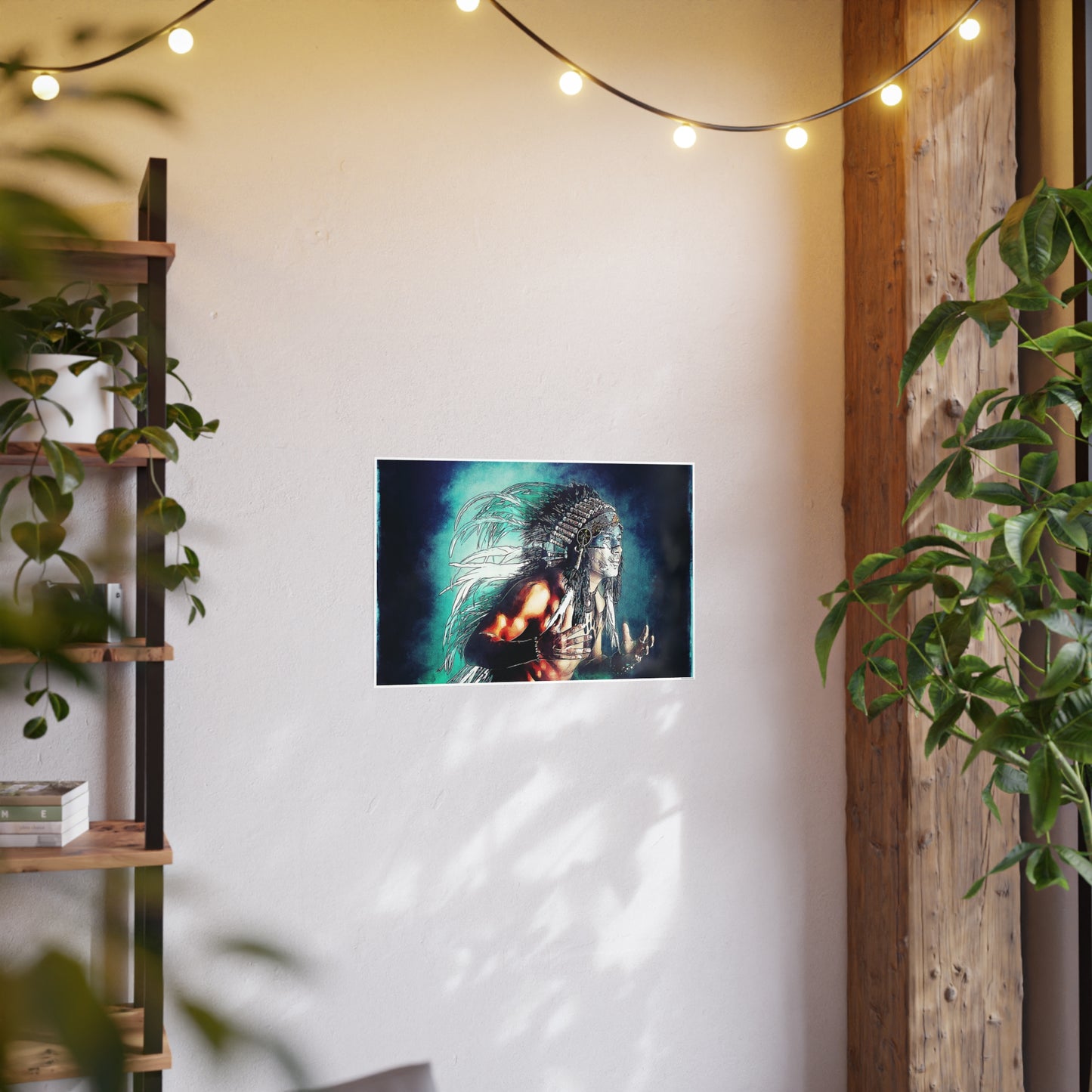 First Nation Man Photo Art Paper Posters