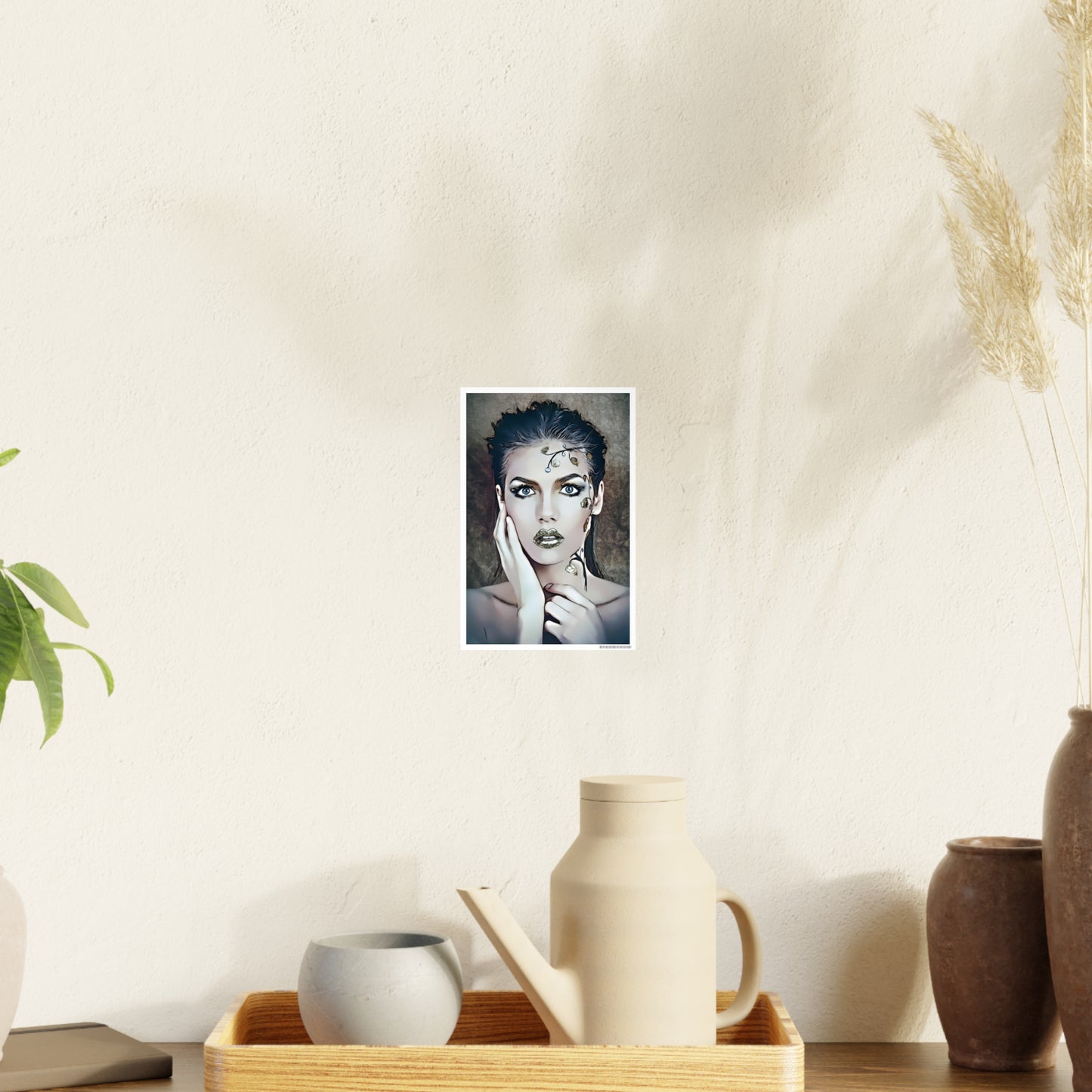 Woman Portrait Photo Art Paper Posters
