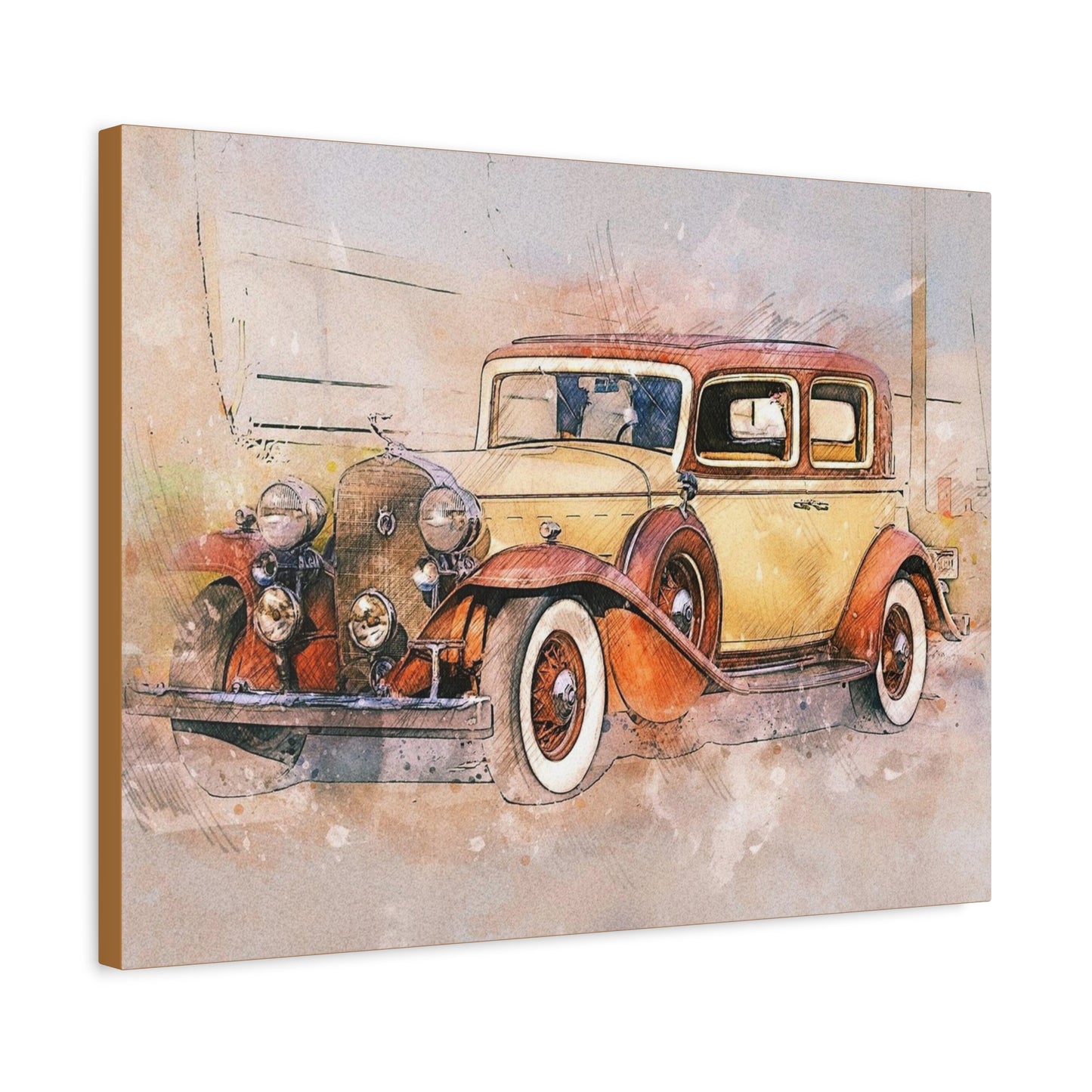 Cadillac Matte Canvas, Stretched, 1.25"
