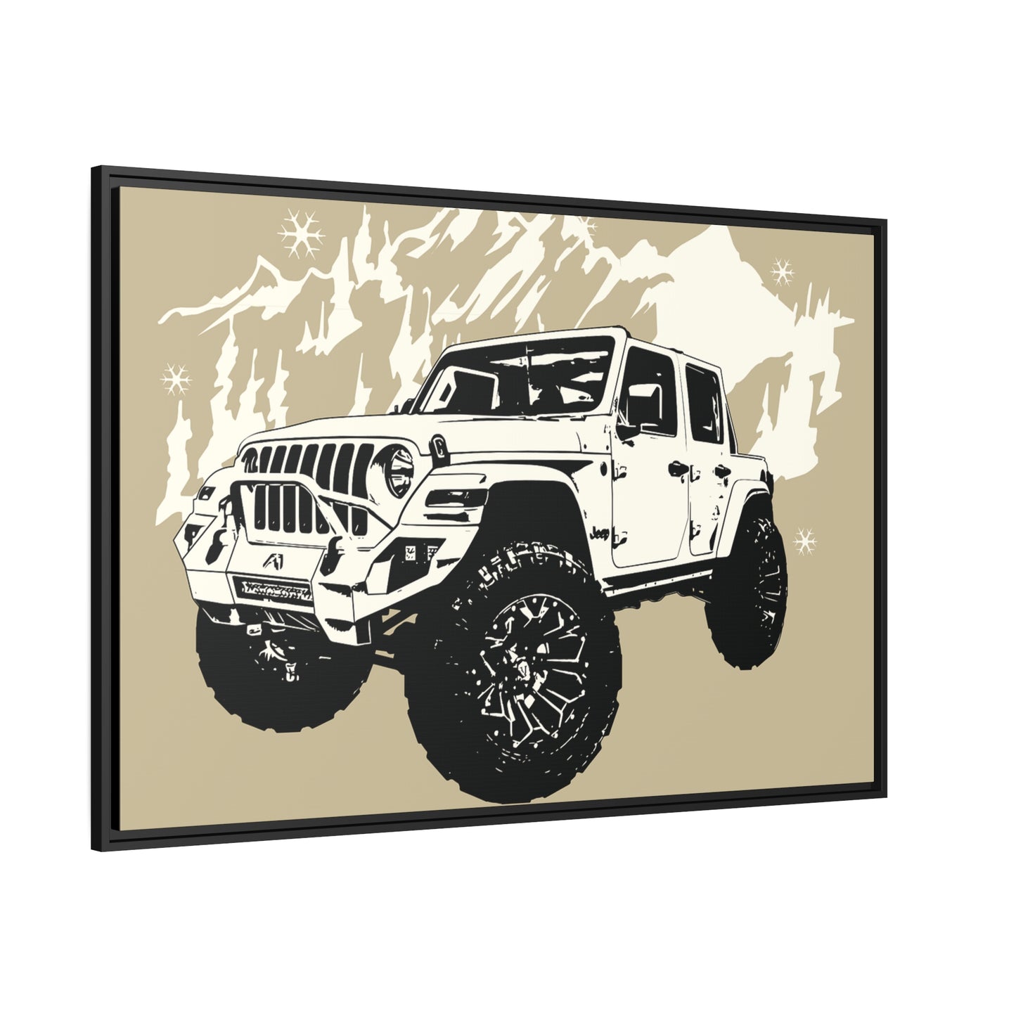 Jeep Matte Canvas, Black Frame