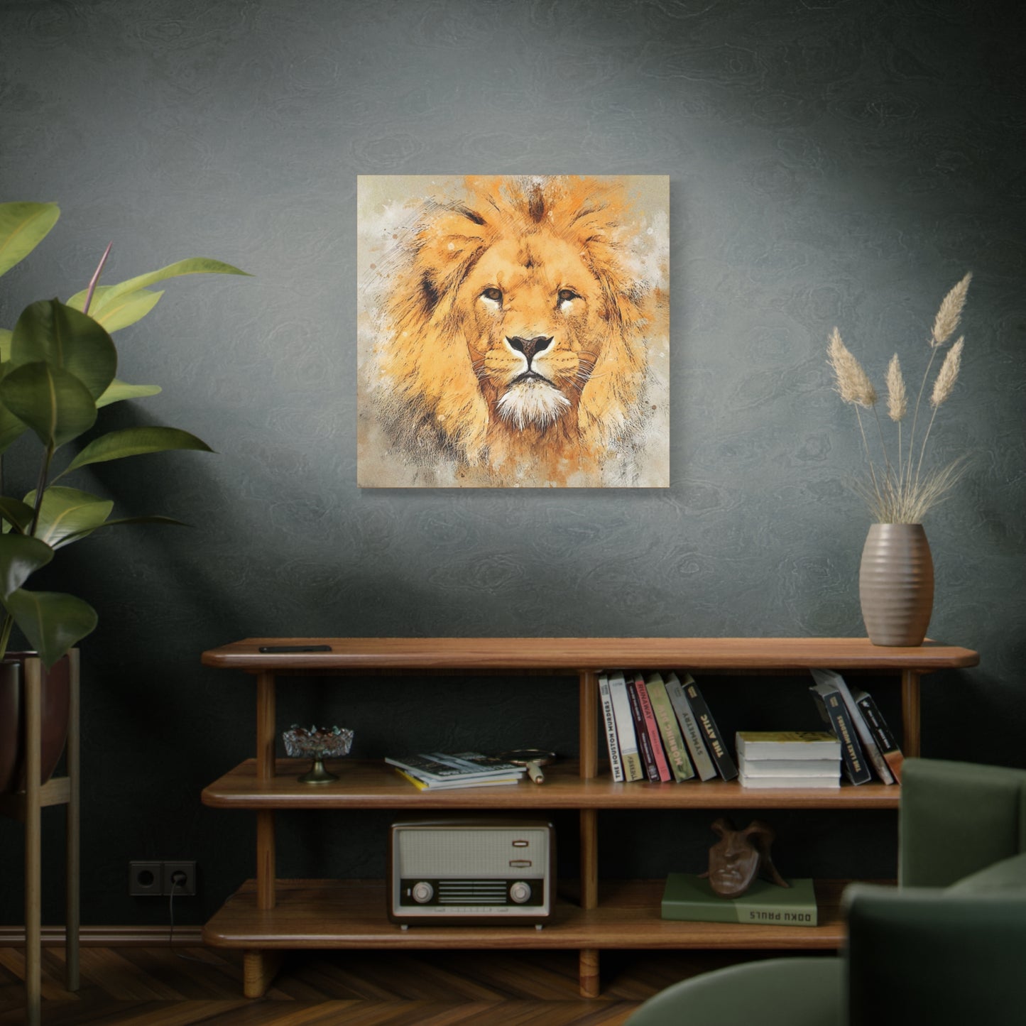 Lion Matte Canvas, Stretched, 1.25"