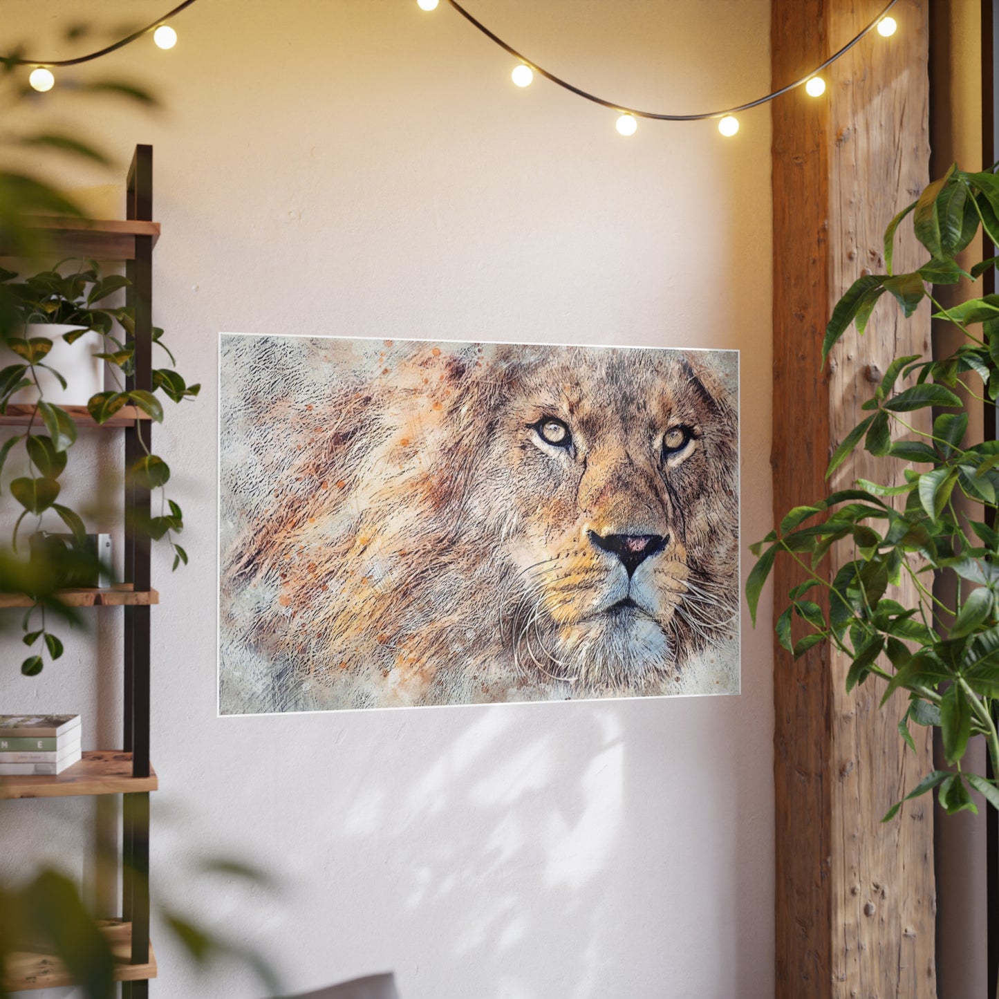 Lion Photo Art Paper Posters