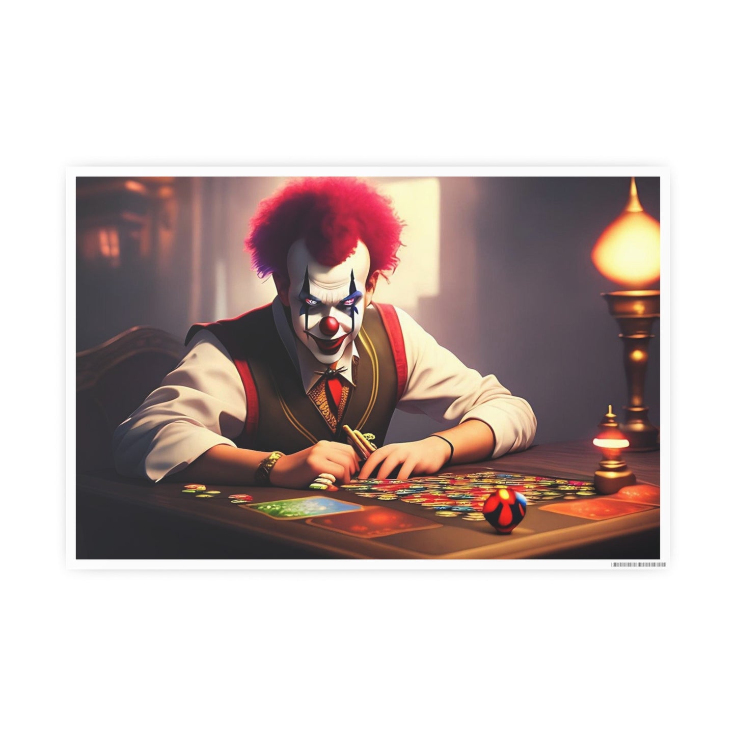 Clown AI Gen Photo Art Paper Posters