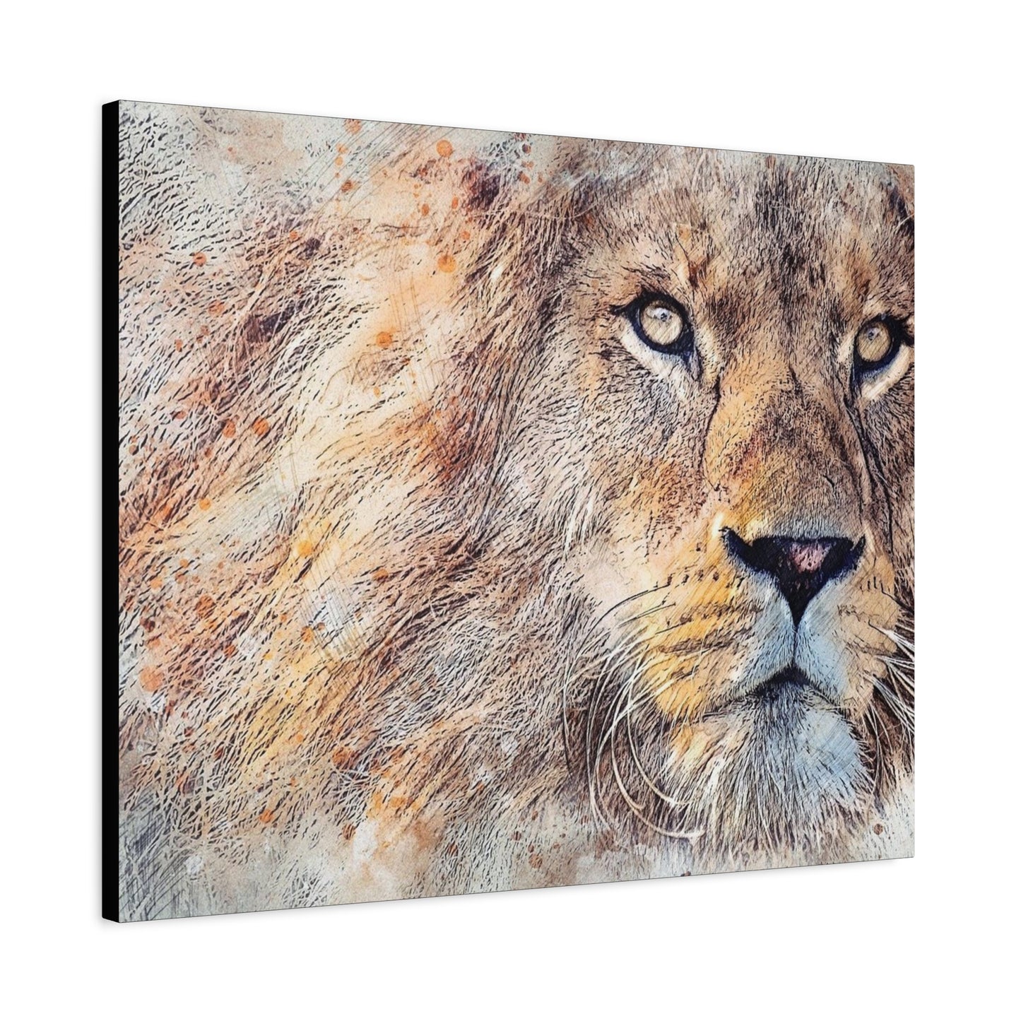 Lion Matte Canvas, Stretched, 1.25"