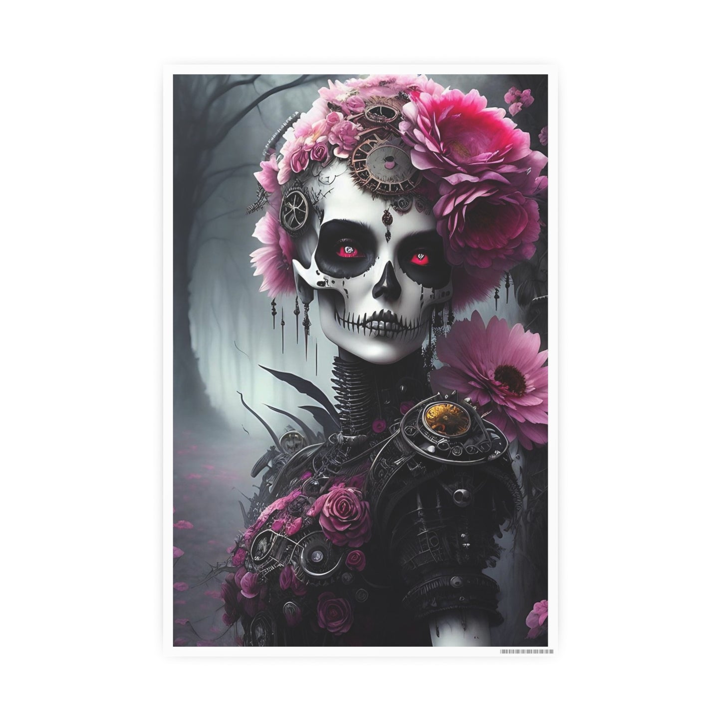Skull AI Gen Photo Art Paper Posters