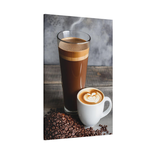 Coffee AI Gen Matte Canvas, Stretched, 1.25"