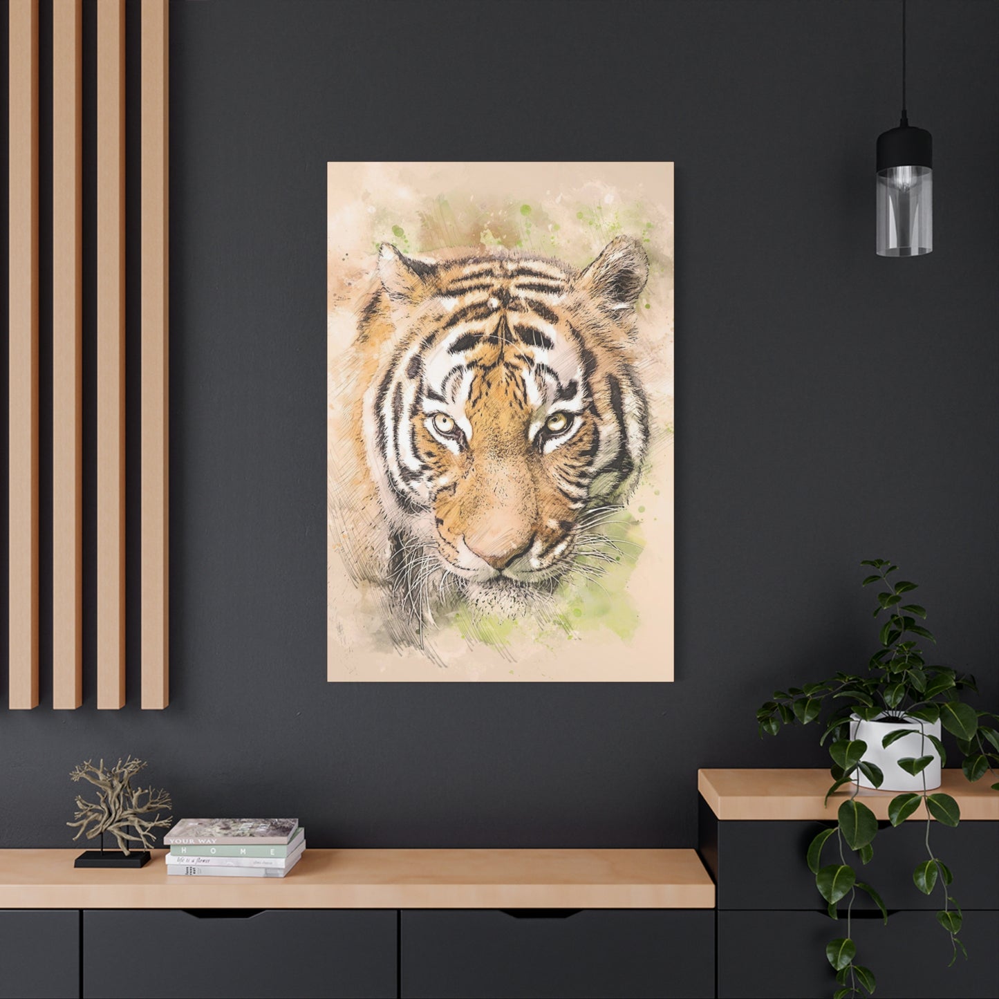 Tiger Matte Canvas, Stretched, 1.25"