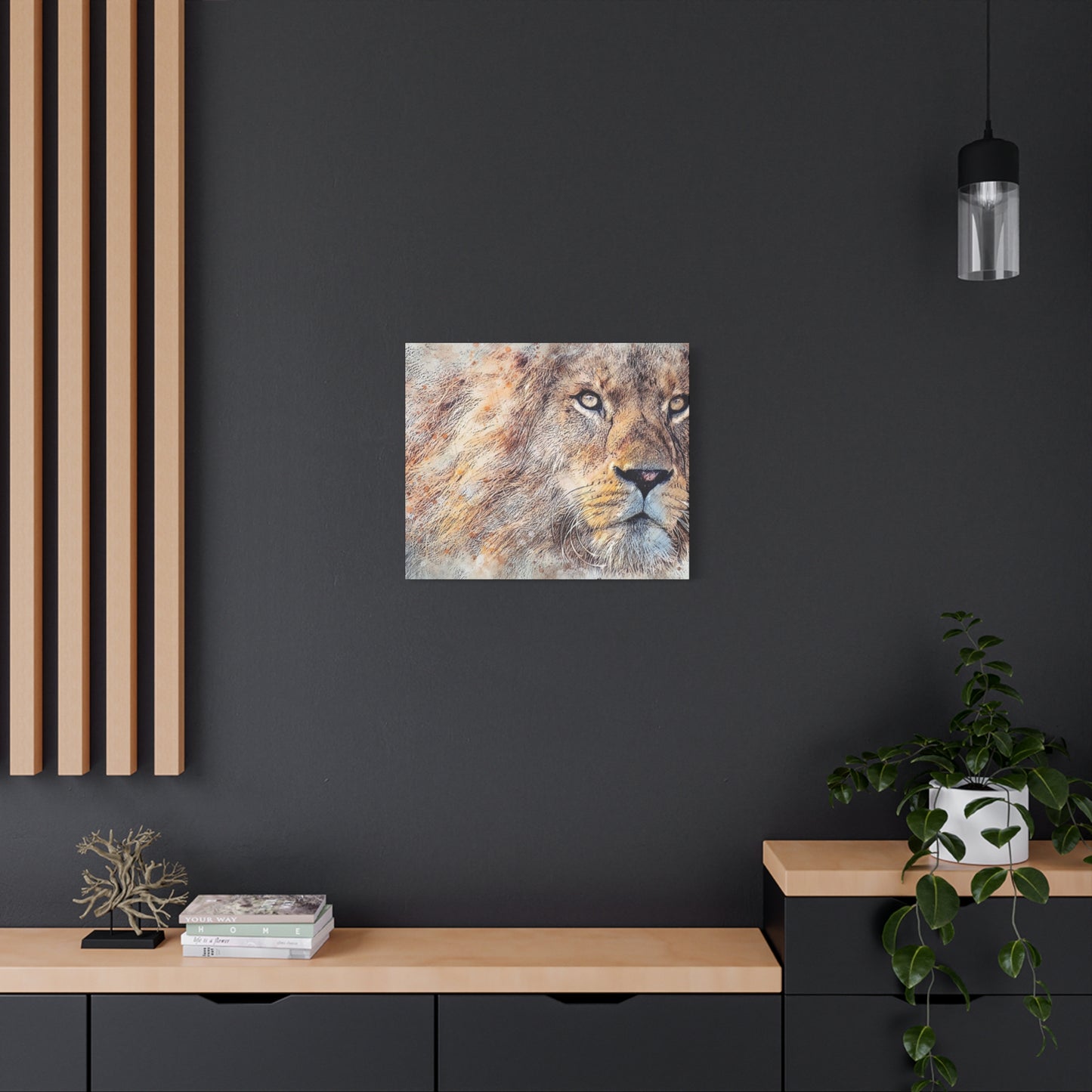 Lion Matte Canvas, Stretched, 1.25"