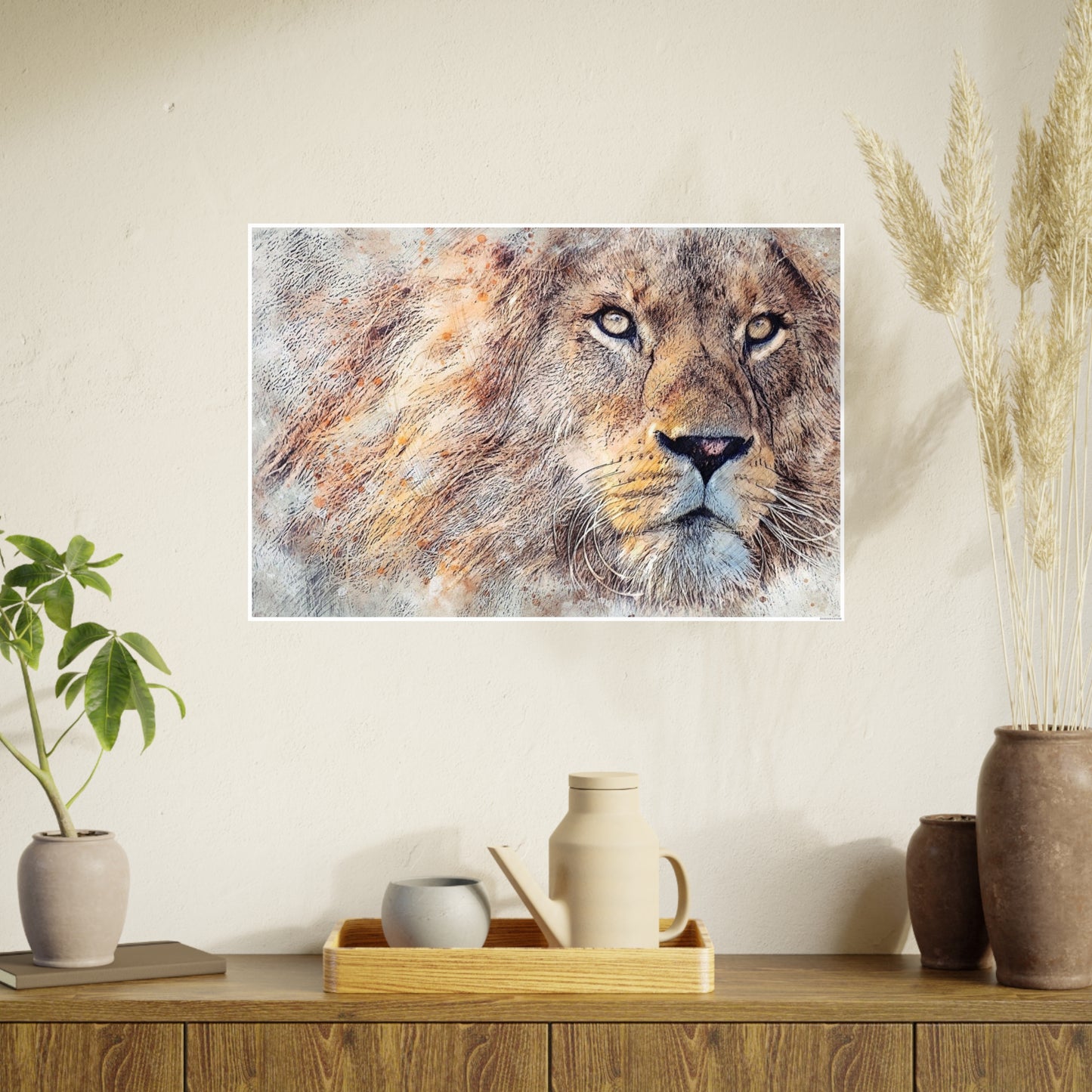 Lion Photo Art Paper Posters