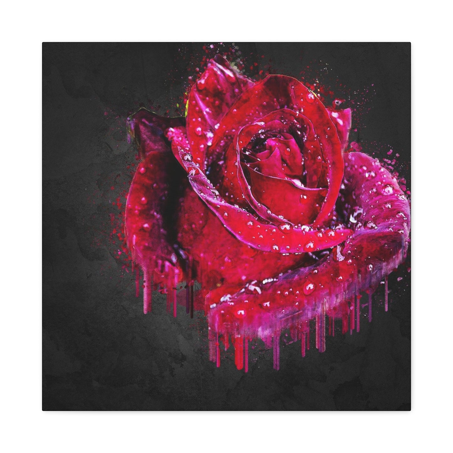 Rose Matte Canvas, Stretched, 1.25"