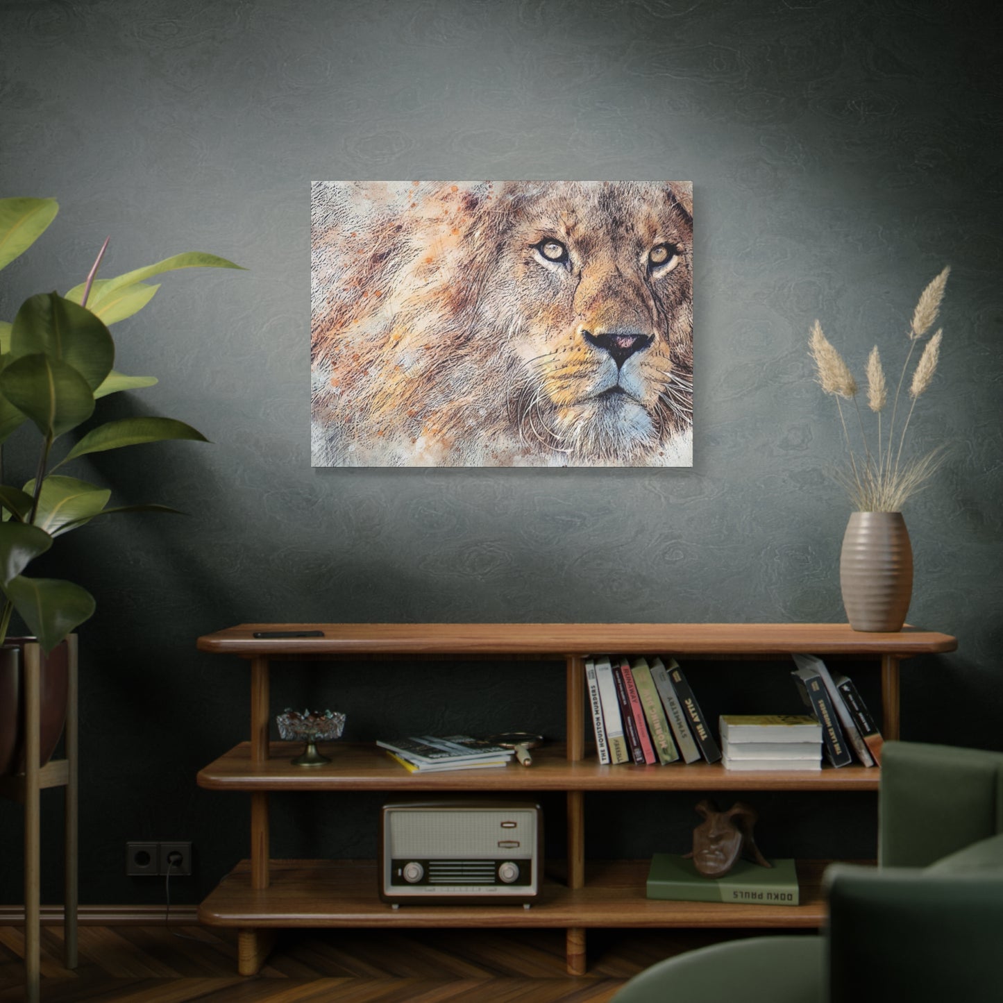 Lion Matte Canvas, Stretched, 1.25"