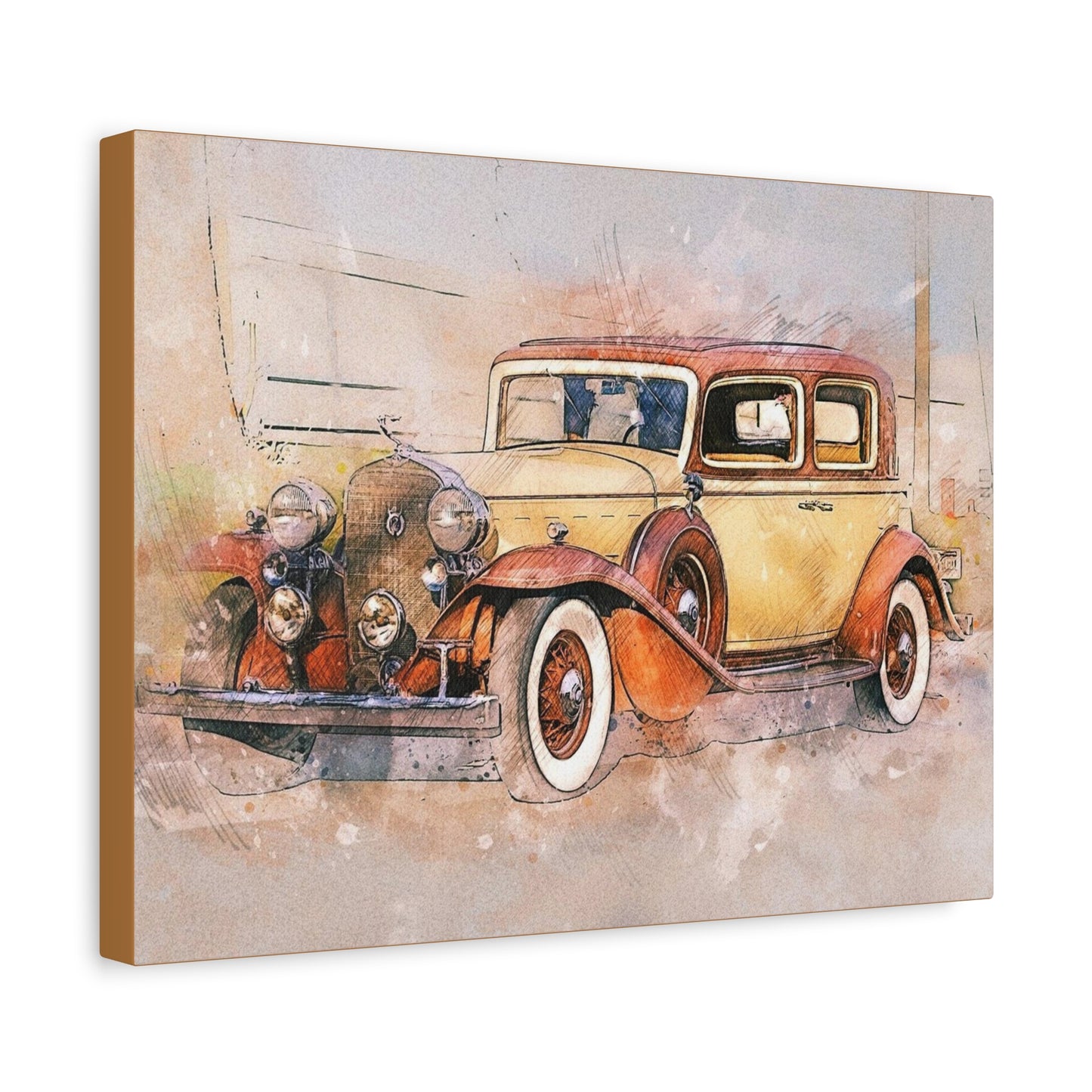 Cadillac Matte Canvas, Stretched, 1.25"